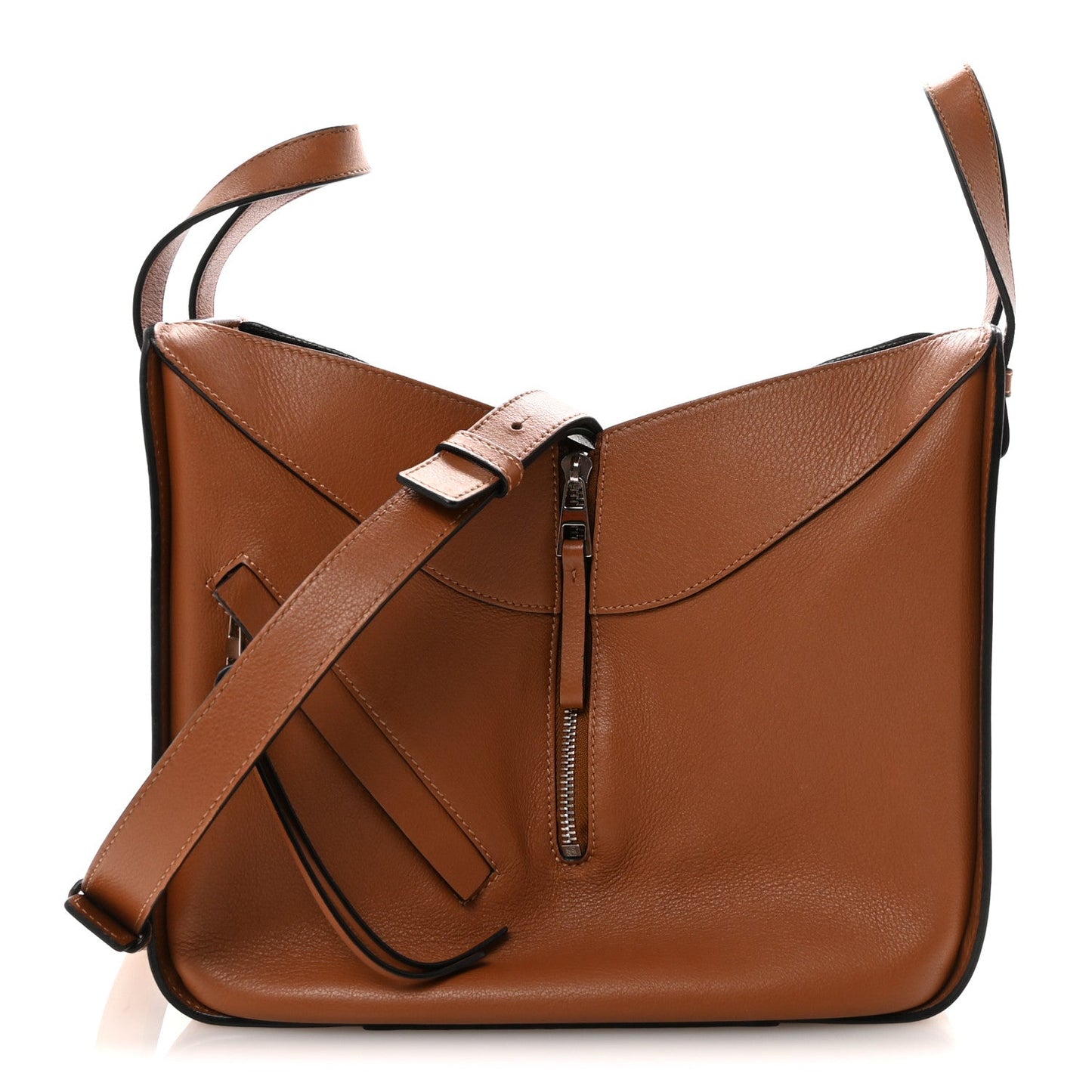 Calfskin Small Hammock Shoulder Bag Tan