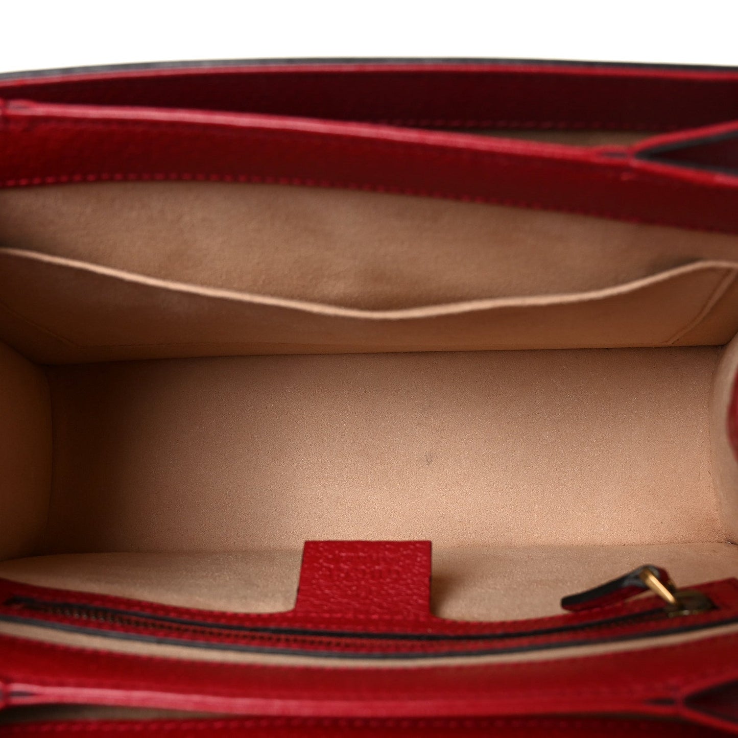 GG Supreme Monogram Small Queen Margaret Top Handle Bag Red