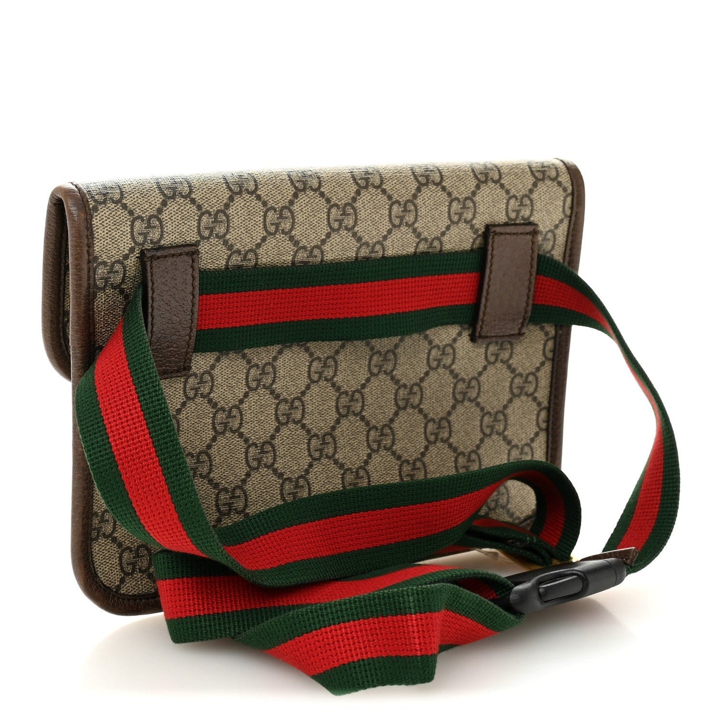 GG Supreme Monogram Neo Vintage Web Belt Bag Brown