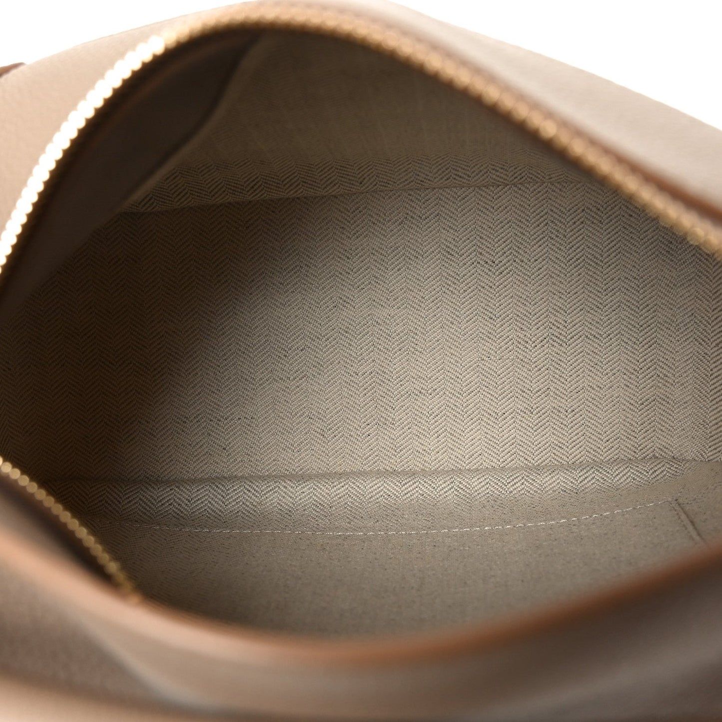Grained Calfskin Small Puzzle Edge Bag Sand