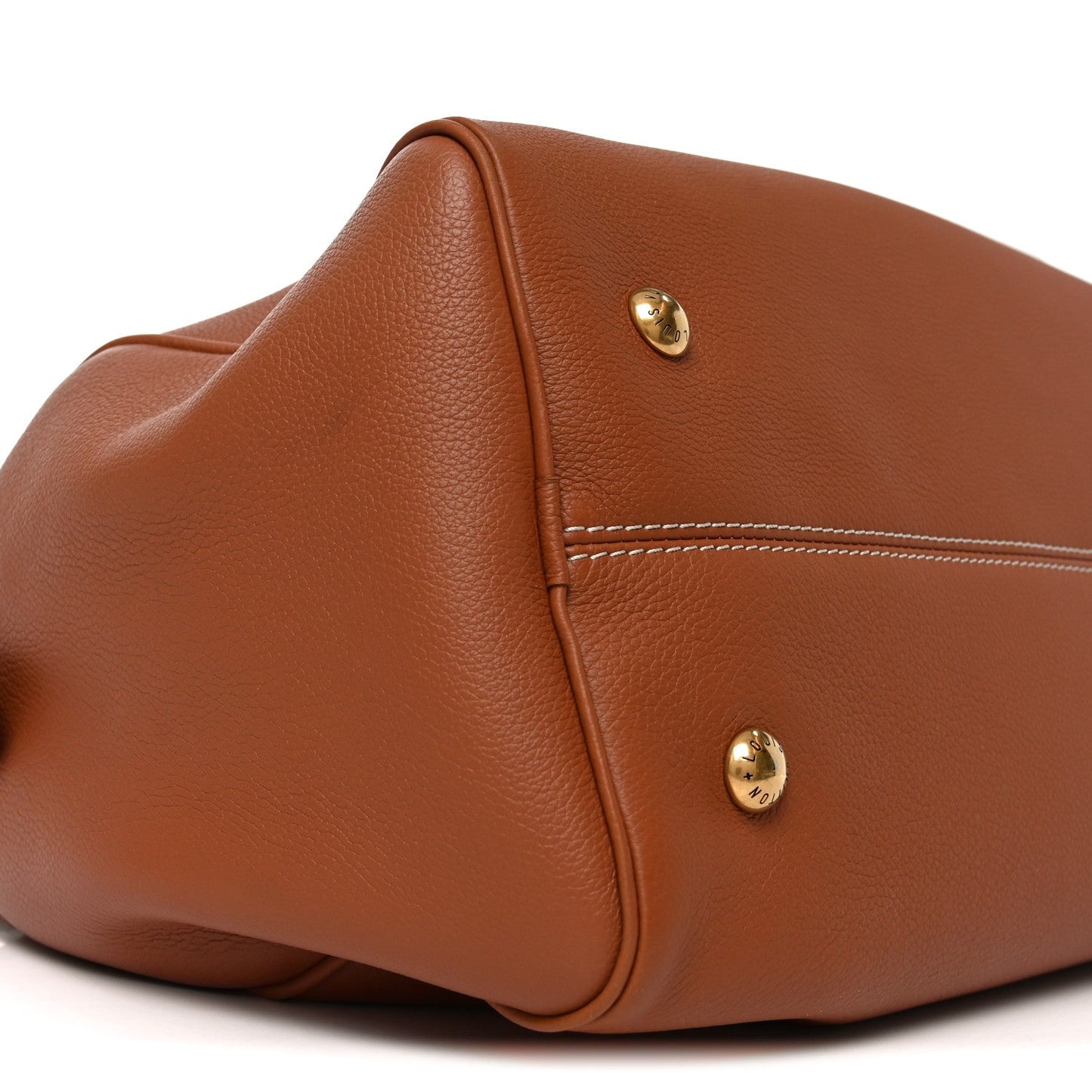 Grained Calfskin Low Key Speedy 30 Cognac
