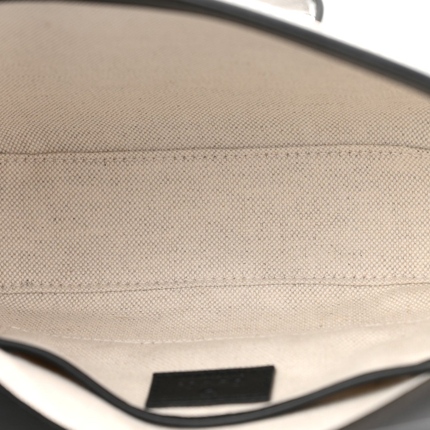 GG Supreme Monogram Horsebit 1955 Soft Small Shoulder Bag Beige Black