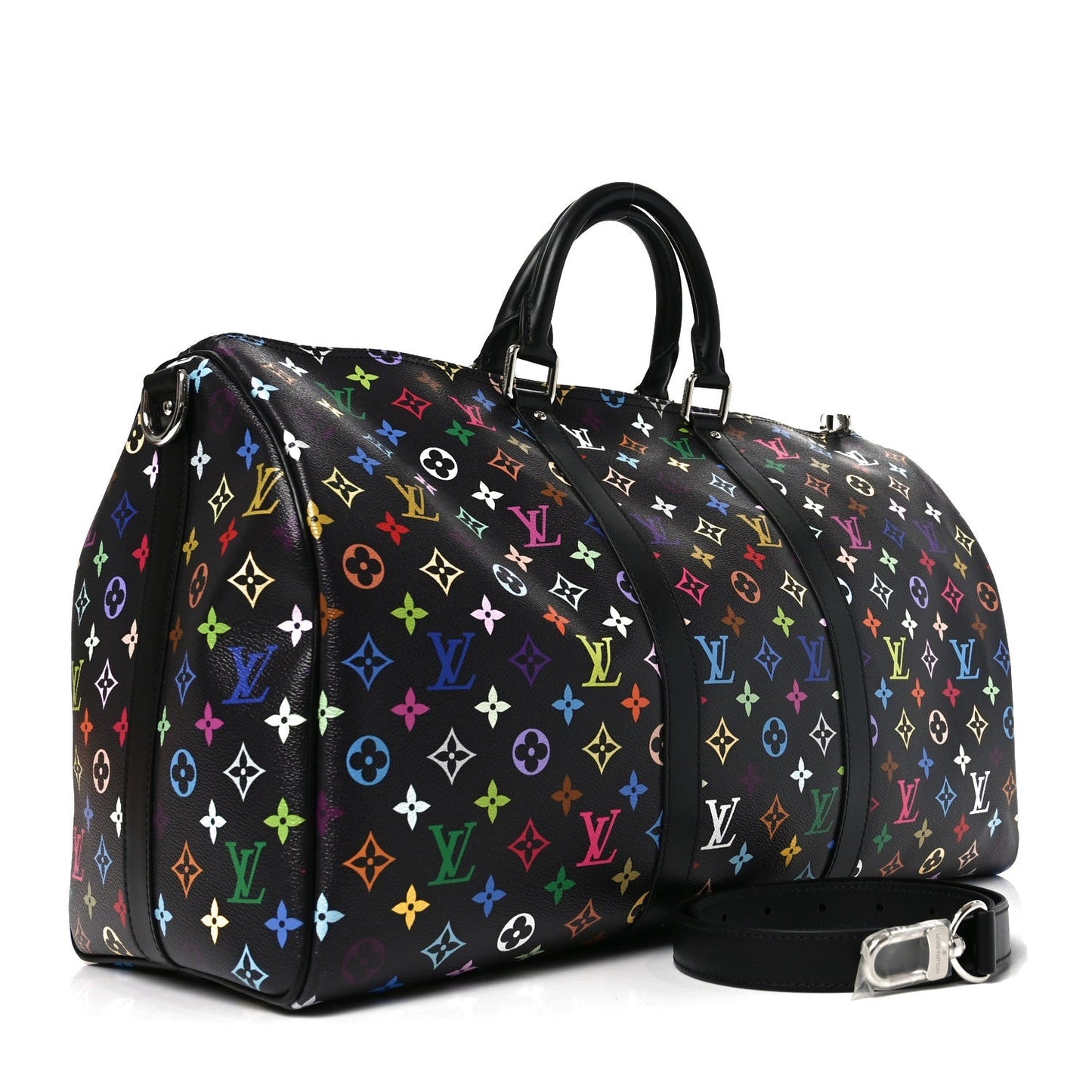LV X TM Monogram Multicolor Keepall Bandouliere 50 Black