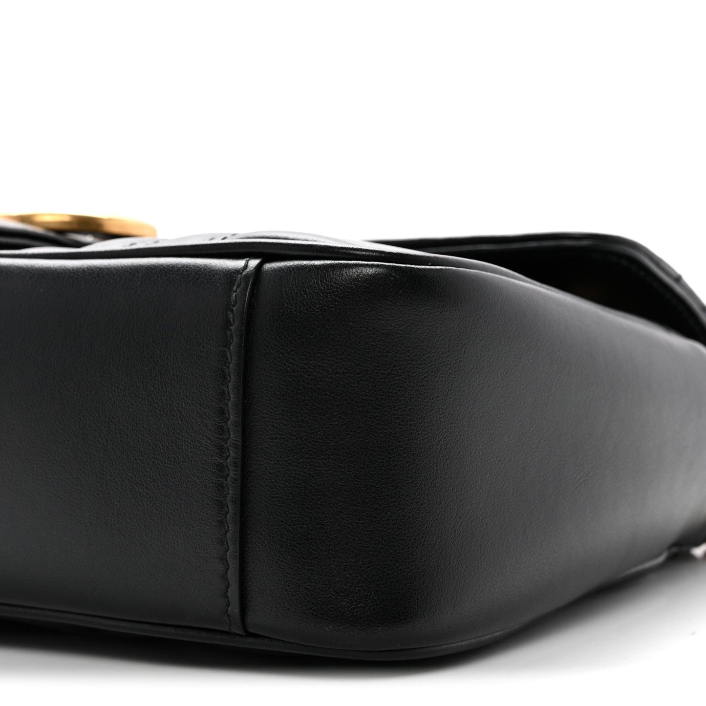 Calfskin Matelasse Small GG Marmont Shoulder Bag Black