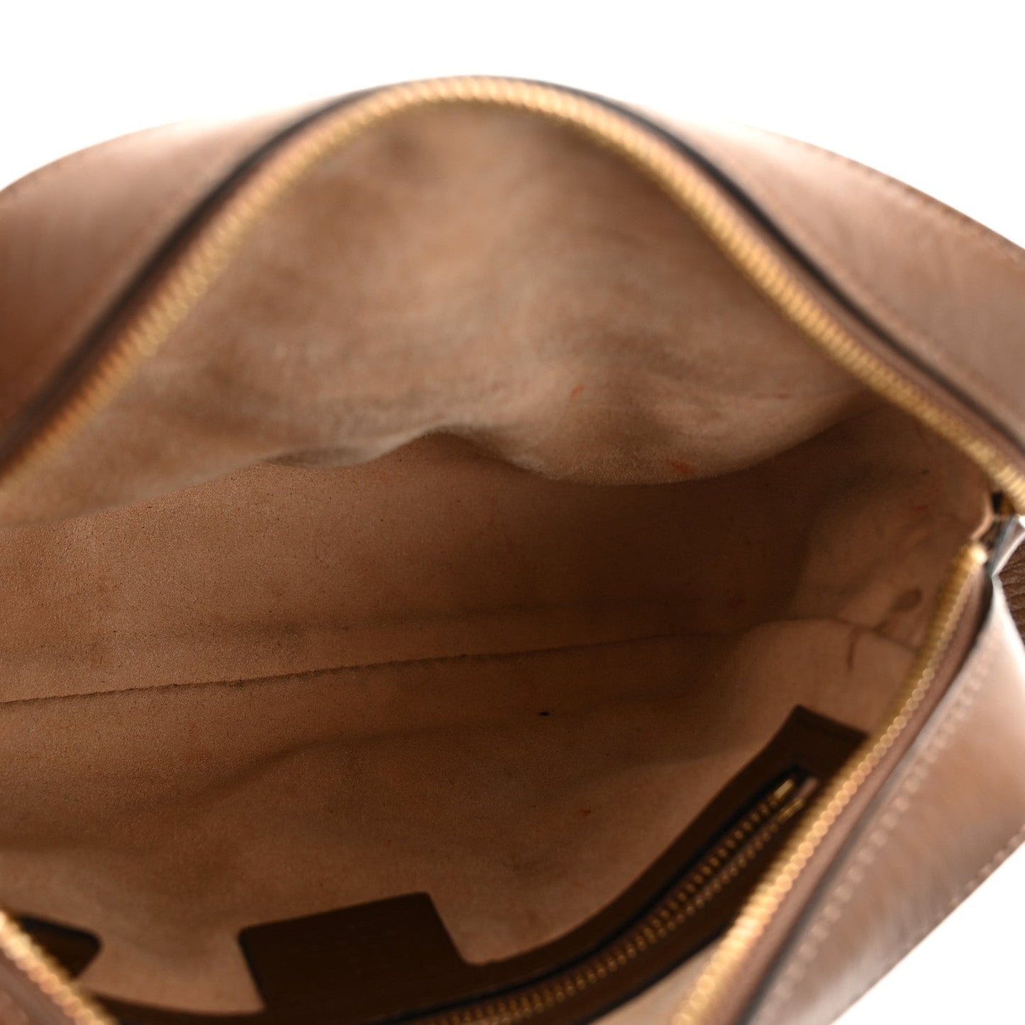GG Supreme Monogram Small Horsebit 1955 Shoulder Bag Beige Brown Sugar