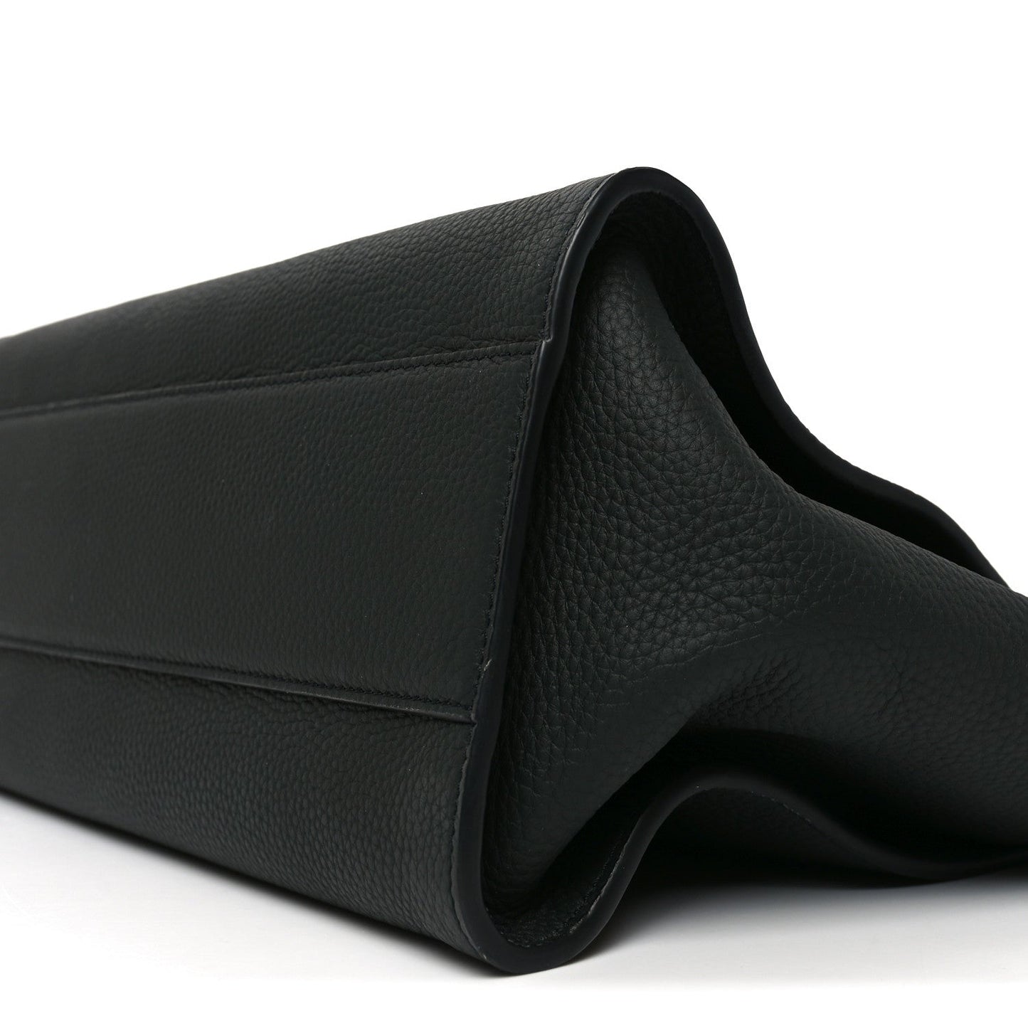 Matte Grained Calfskin Marlo 14 Dark Pine