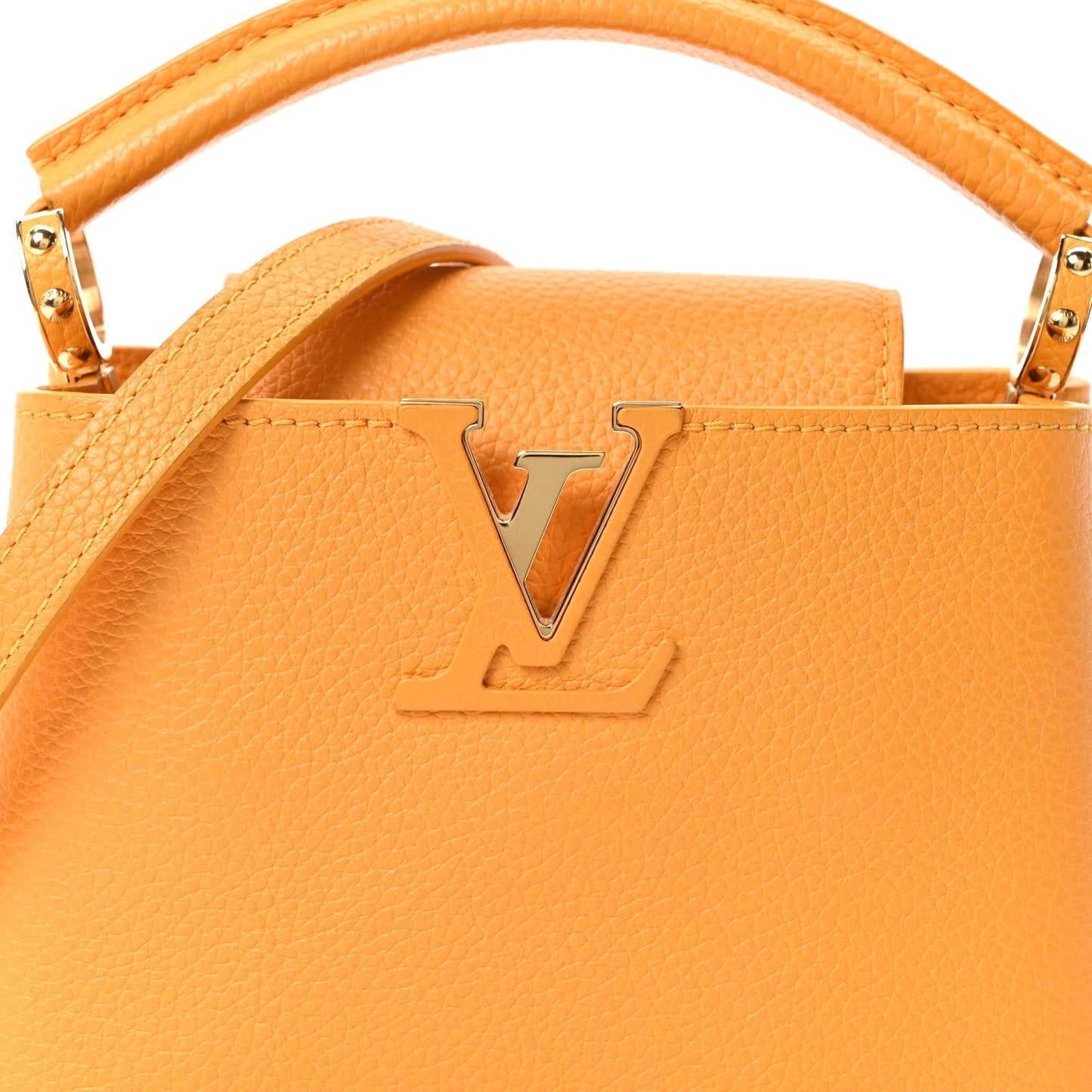 Taurillon Mini Capucines Sunbeam Yellow
