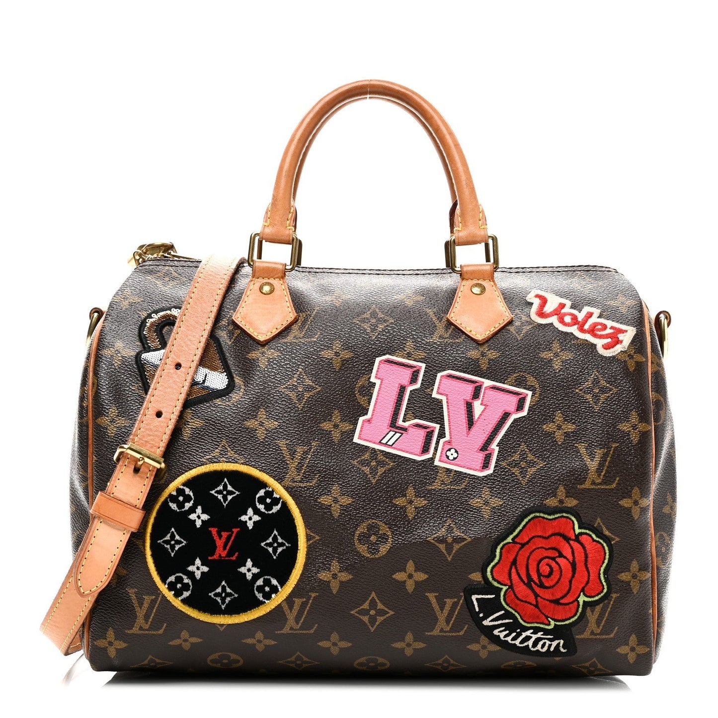 Monogram Patches Speedy Bandouliere 30