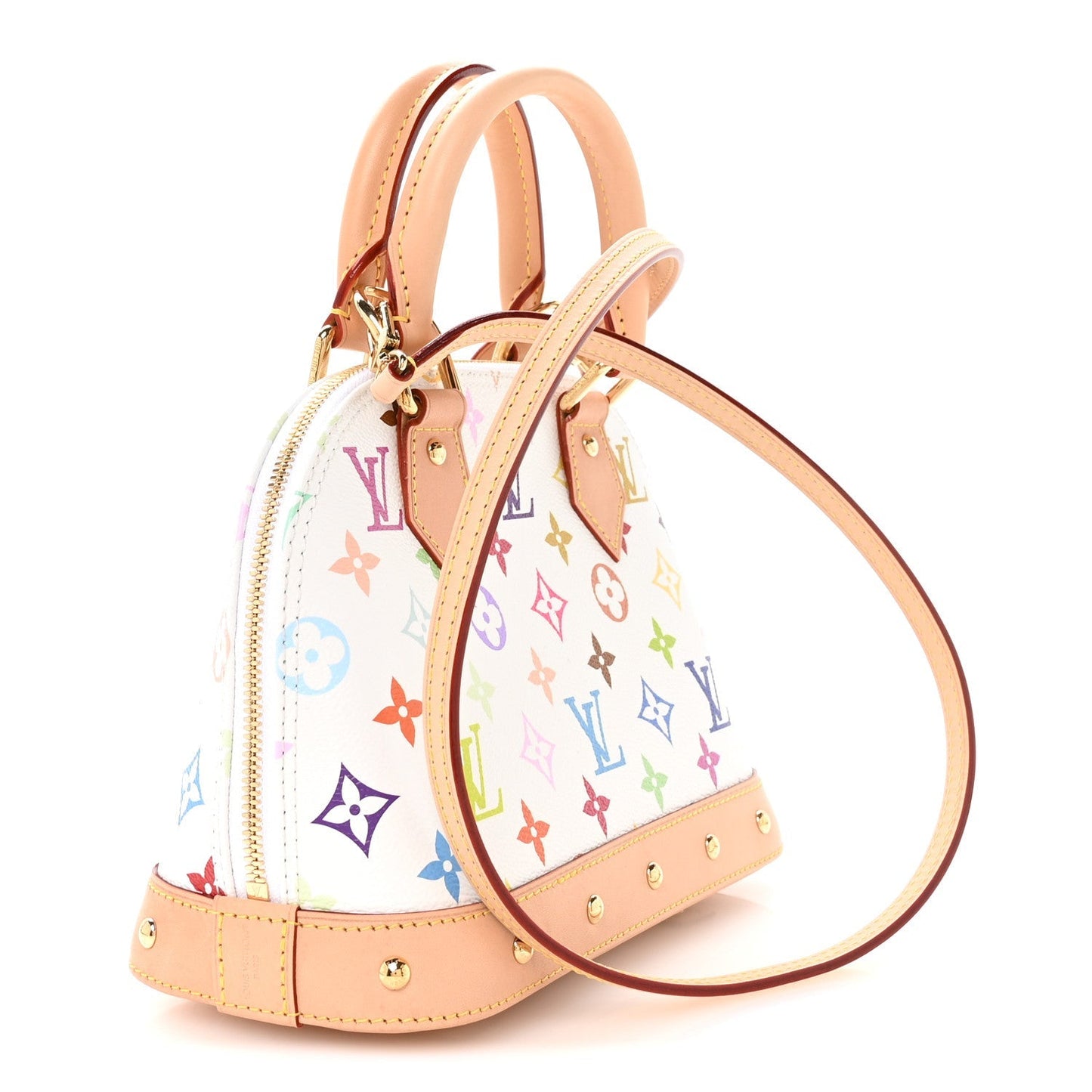 LV x TM Monogram Multicolor Alma BB White