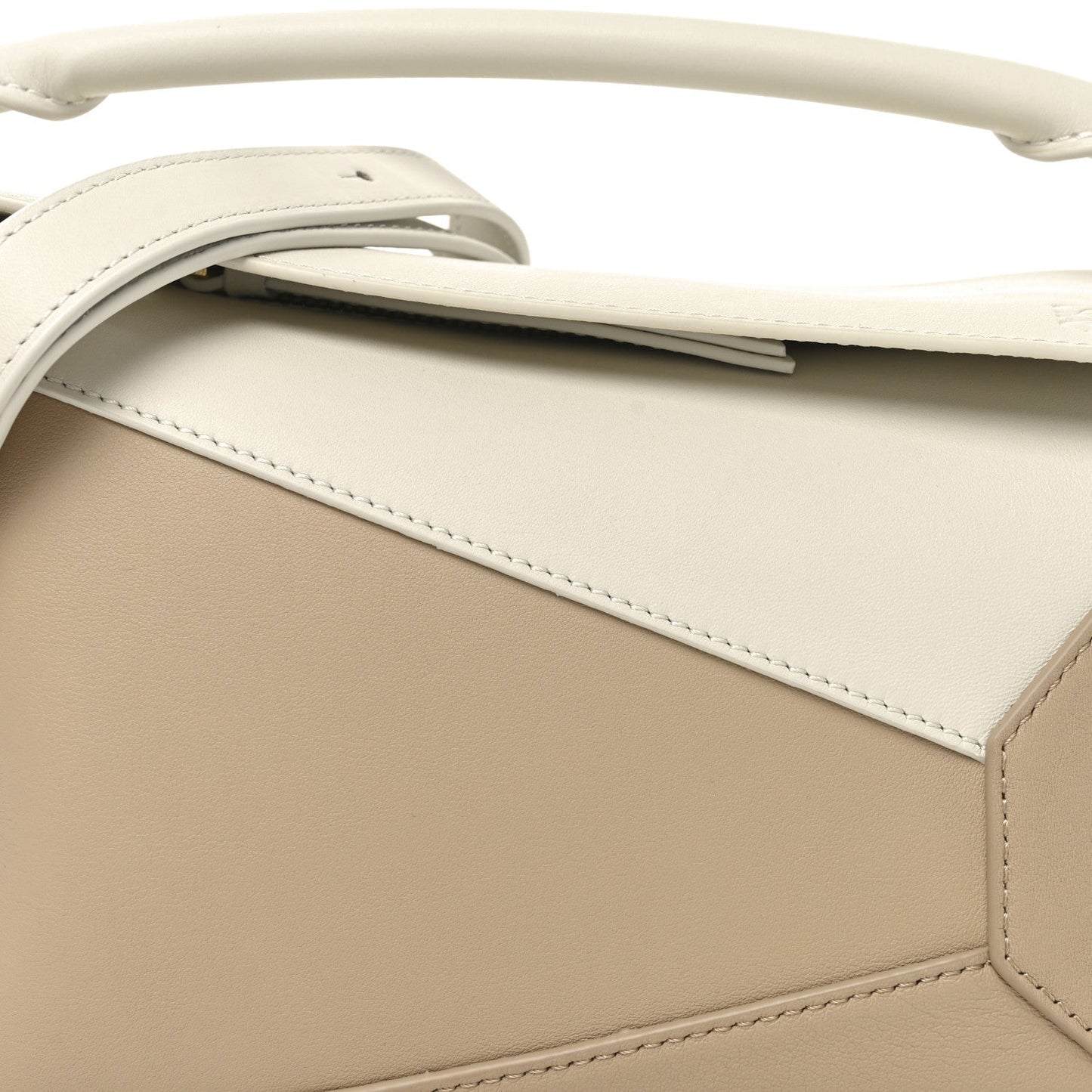 Classic Calfskin Small Puzzle Edge Bag Soft White Paper Craft