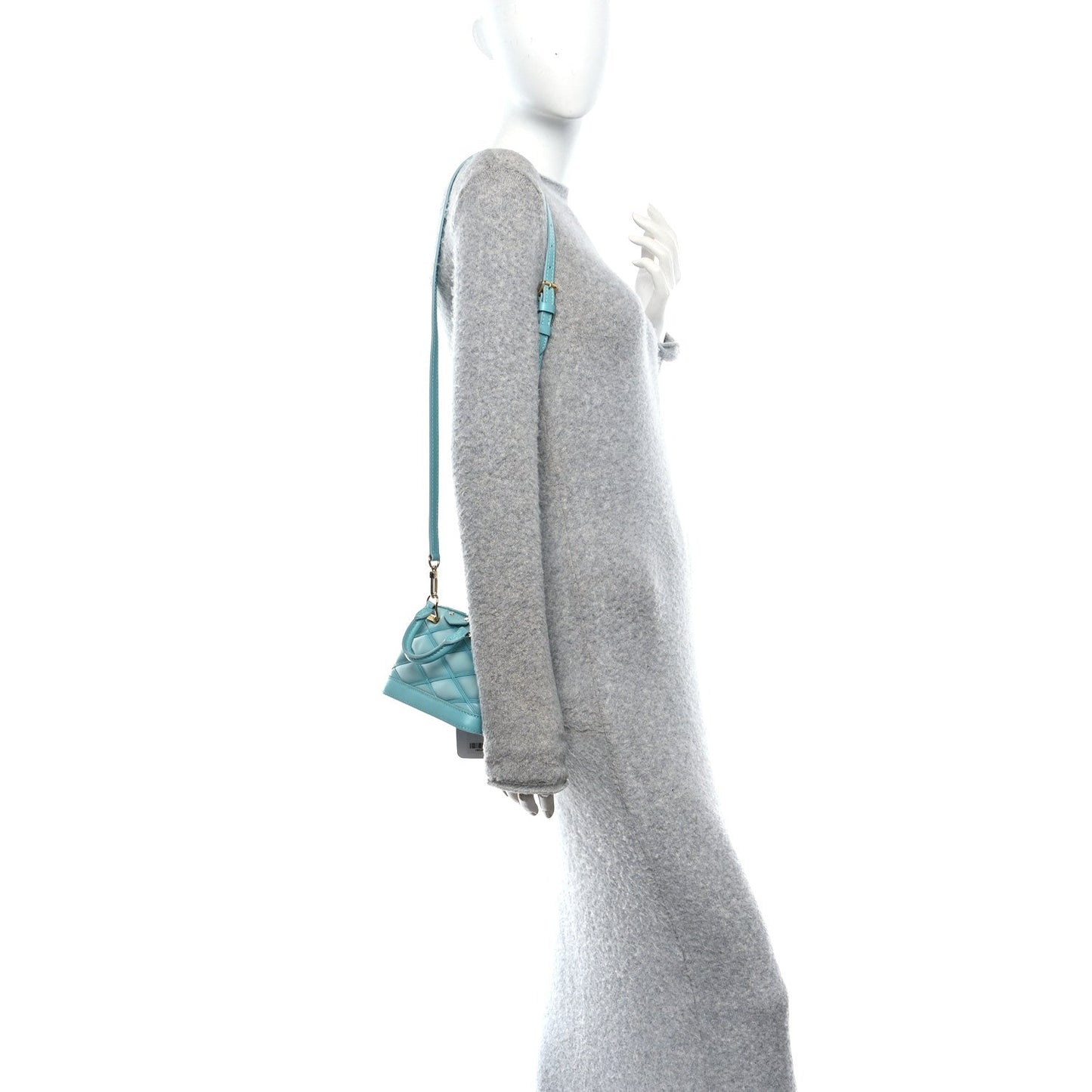 Lambskin Malletage Alma Nano Lagoon Blue