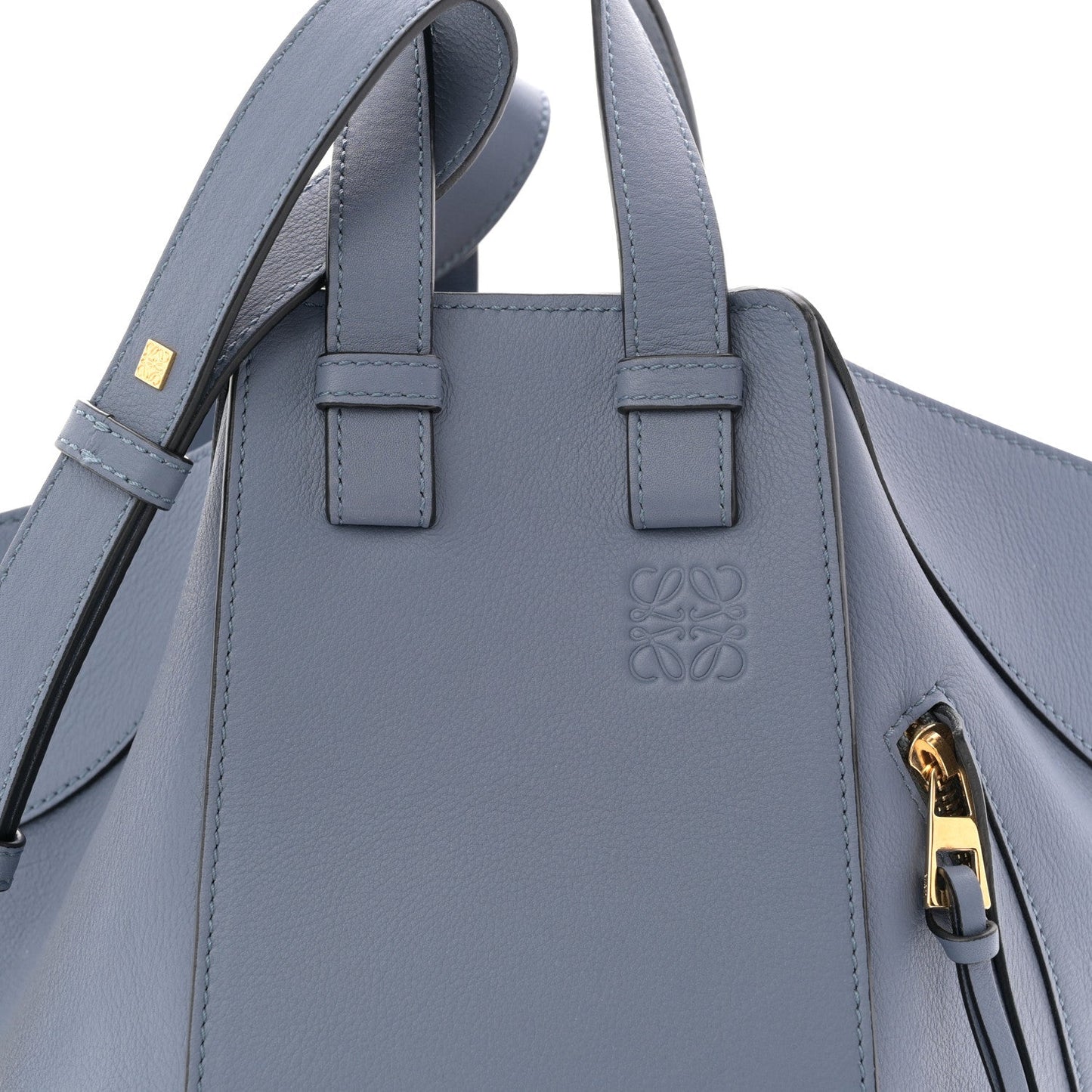 Calfskin Small Hammock Shoulder Bag Atlantic