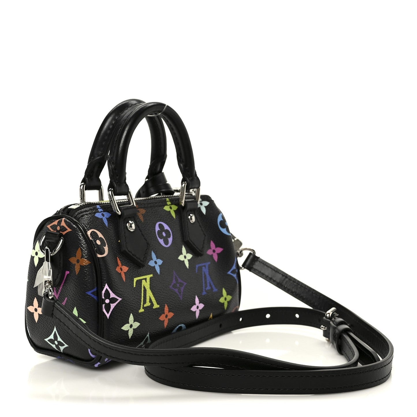 LV X TM Monogram Multicolor Nano Speedy Black