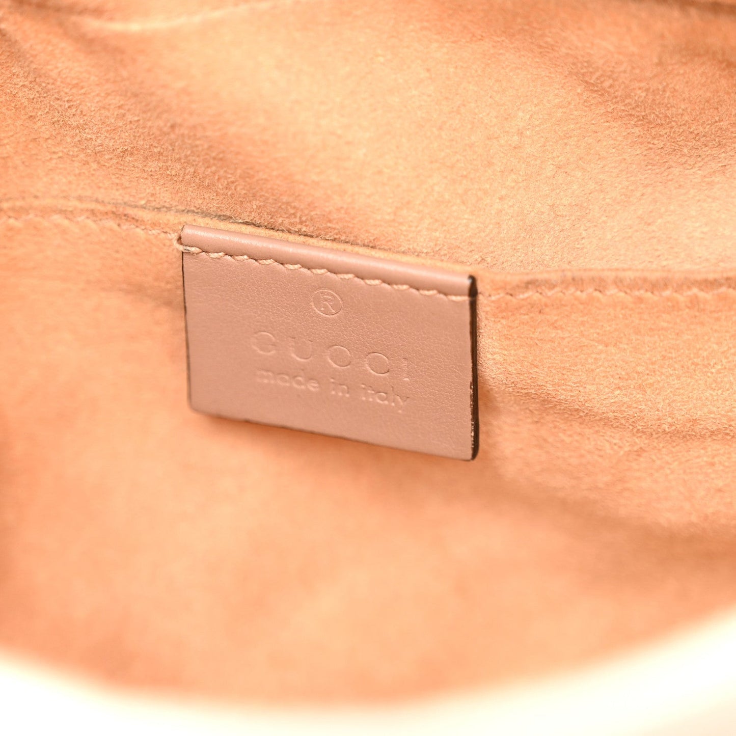 Calfskin Matelasse Small GG Marmont Chain Shoulder Bag Porcelain Rose