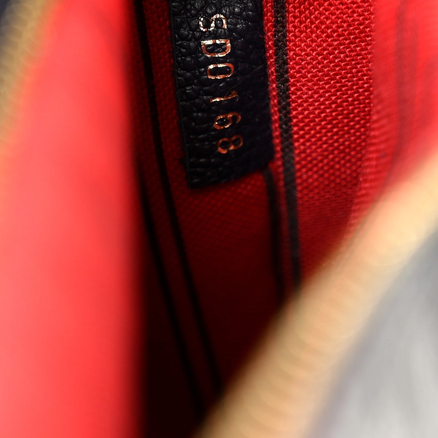 Empreinte Pochette Metis Marine Rouge