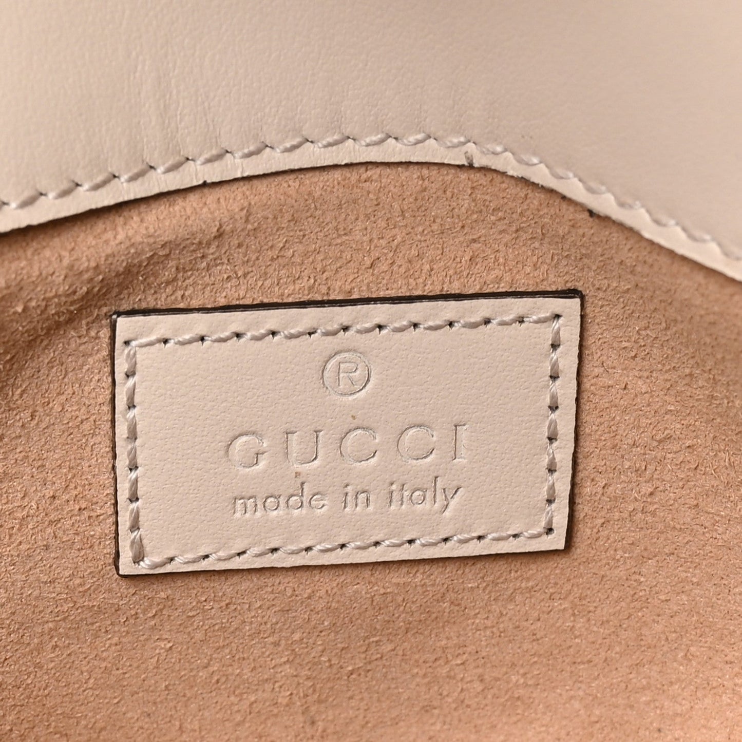 Calfskin Matelasse Super Mini GG Marmont Shoulder Bag White
