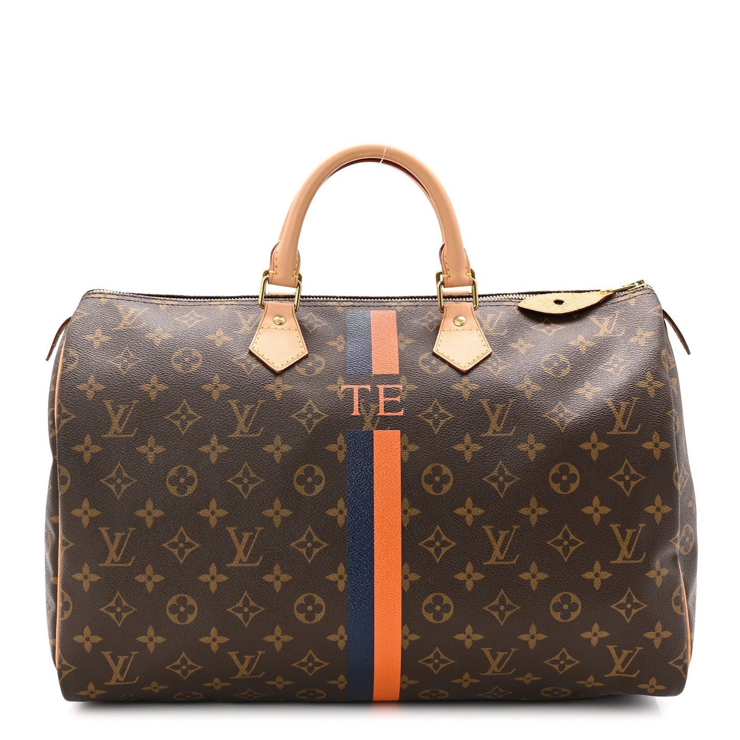 Monogram My LV Heritage Speedy 40 Orange Navy