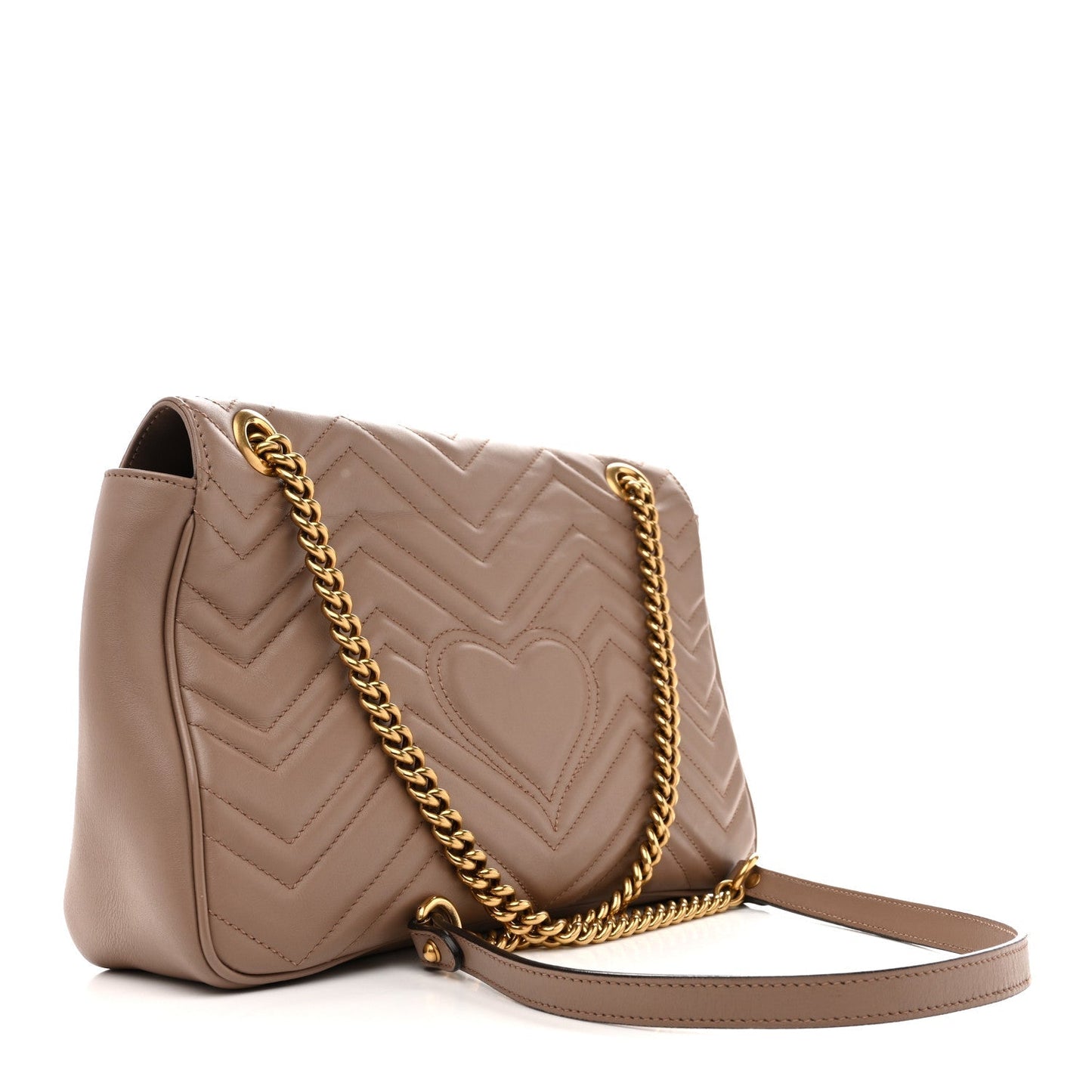 Calfskin Matelasse Medium GG Marmont Shoulder Bag Porcelain Rose