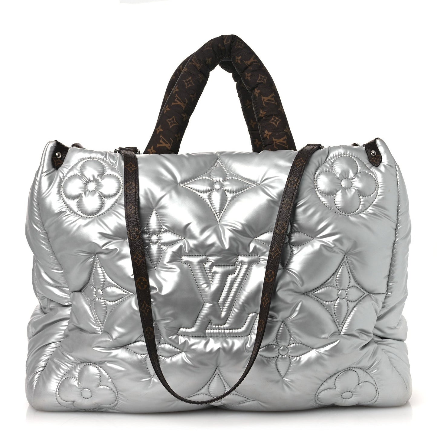 Econyl Monogram Pillow Giant Onthego GM Silver