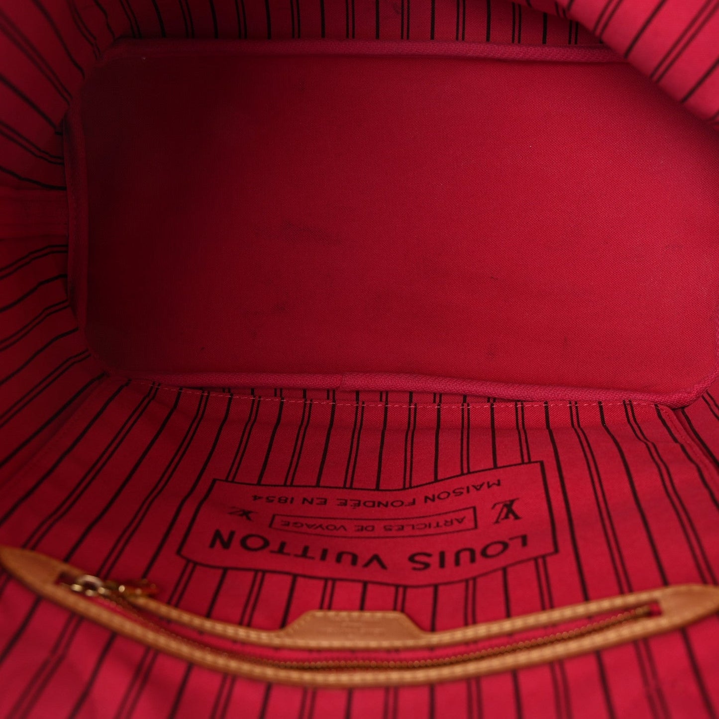 Monogram Bay Neverfull MM Rose Ballerine Poppy