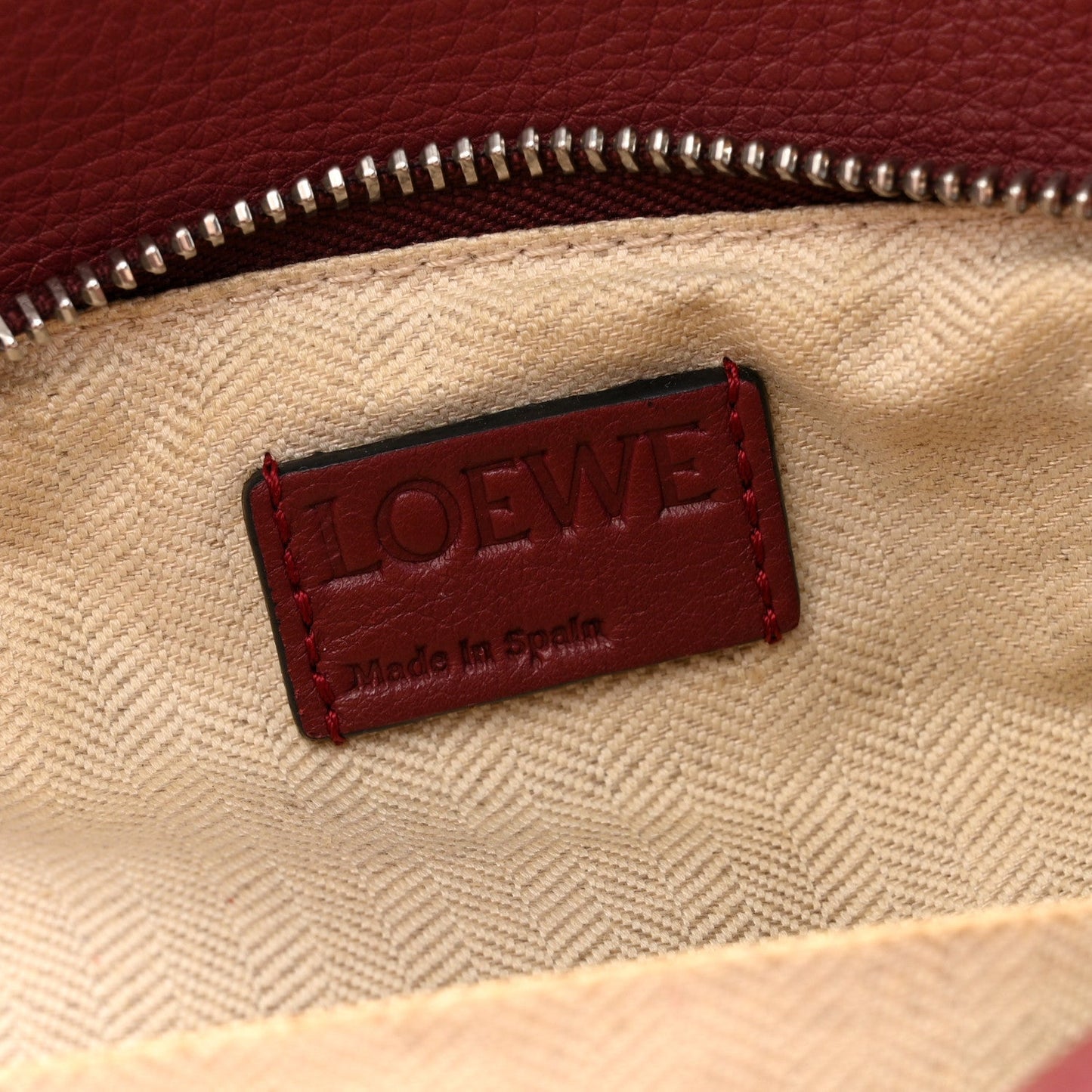 Calfskin Small Puzzle Bag Wine Garnet