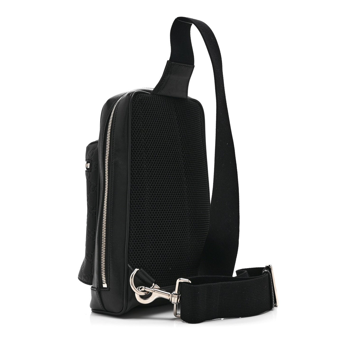 Guccissima Sling Backpack Black