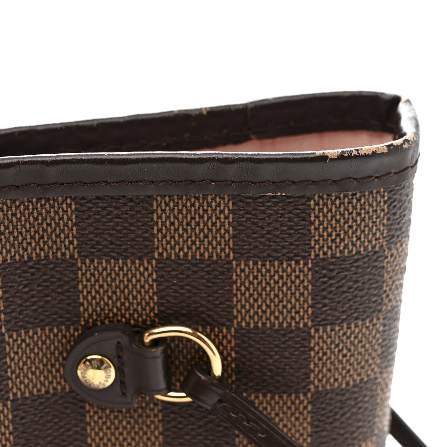 Damier Ebene Neo Neverfull MM Rose Ballerine