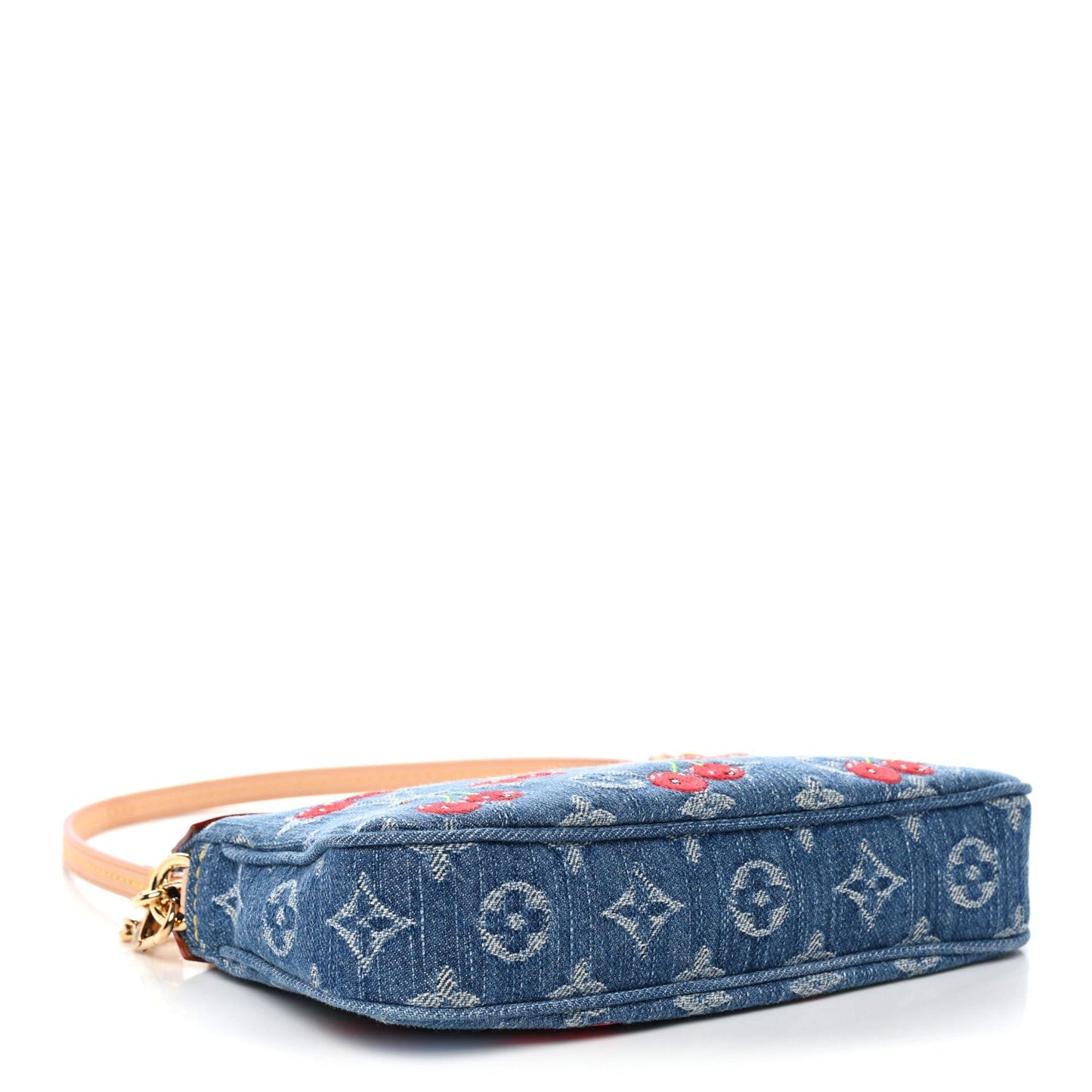 LV X TM Monogram Denim Cerises Pochette Accessories Blue