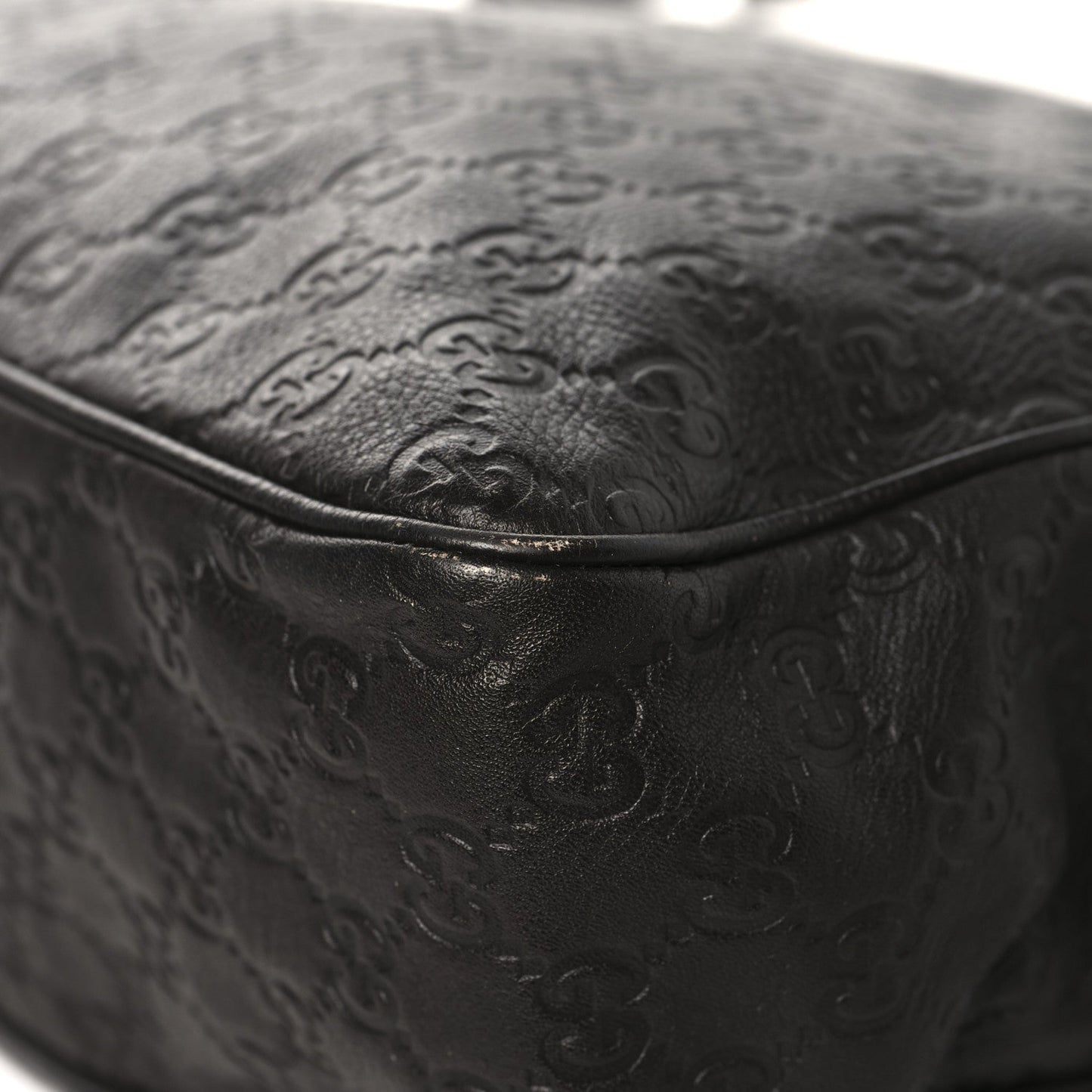 Guccissima Medium Flap Messenger Bag Chocolate