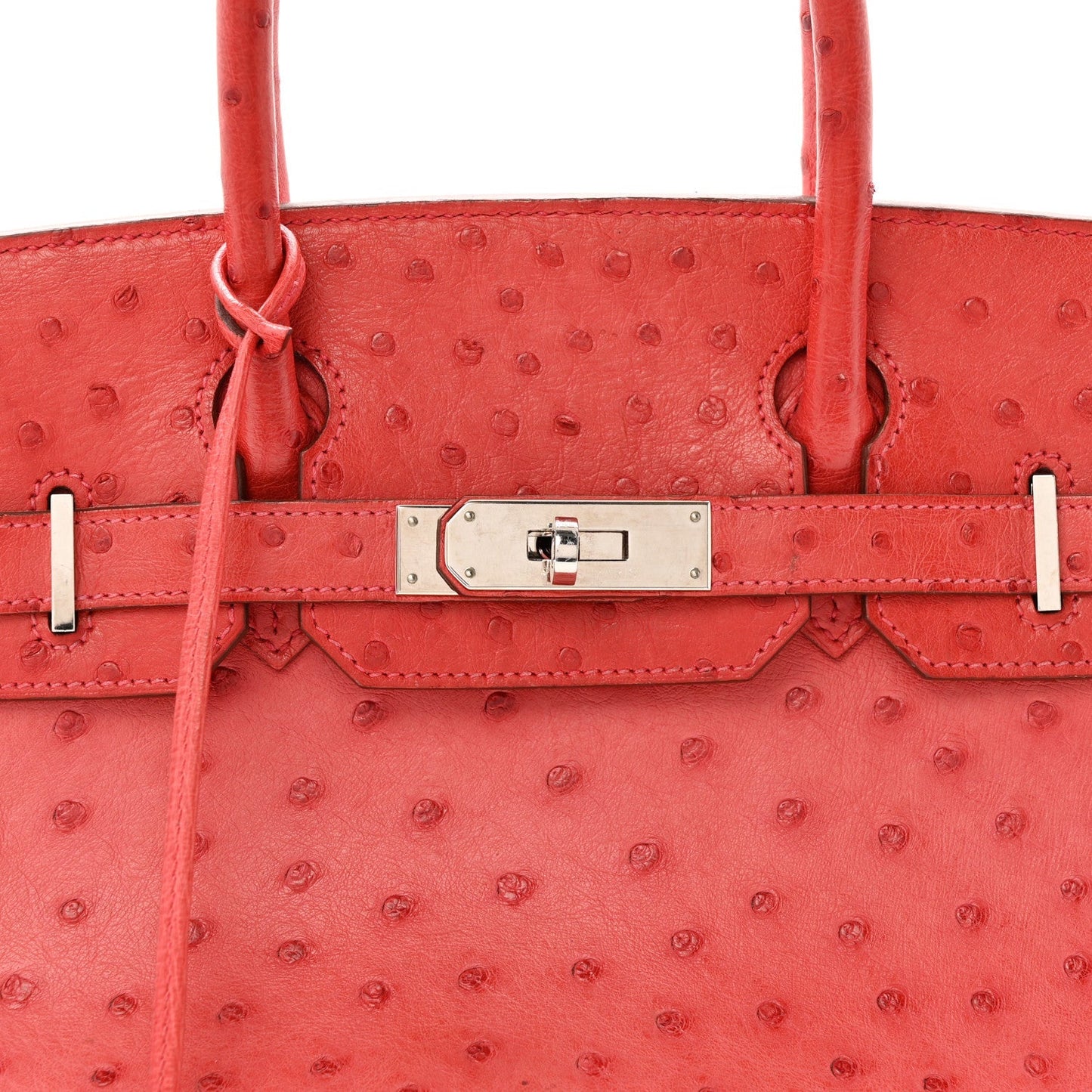 Ostrich Birkin 30 Rouge Vif