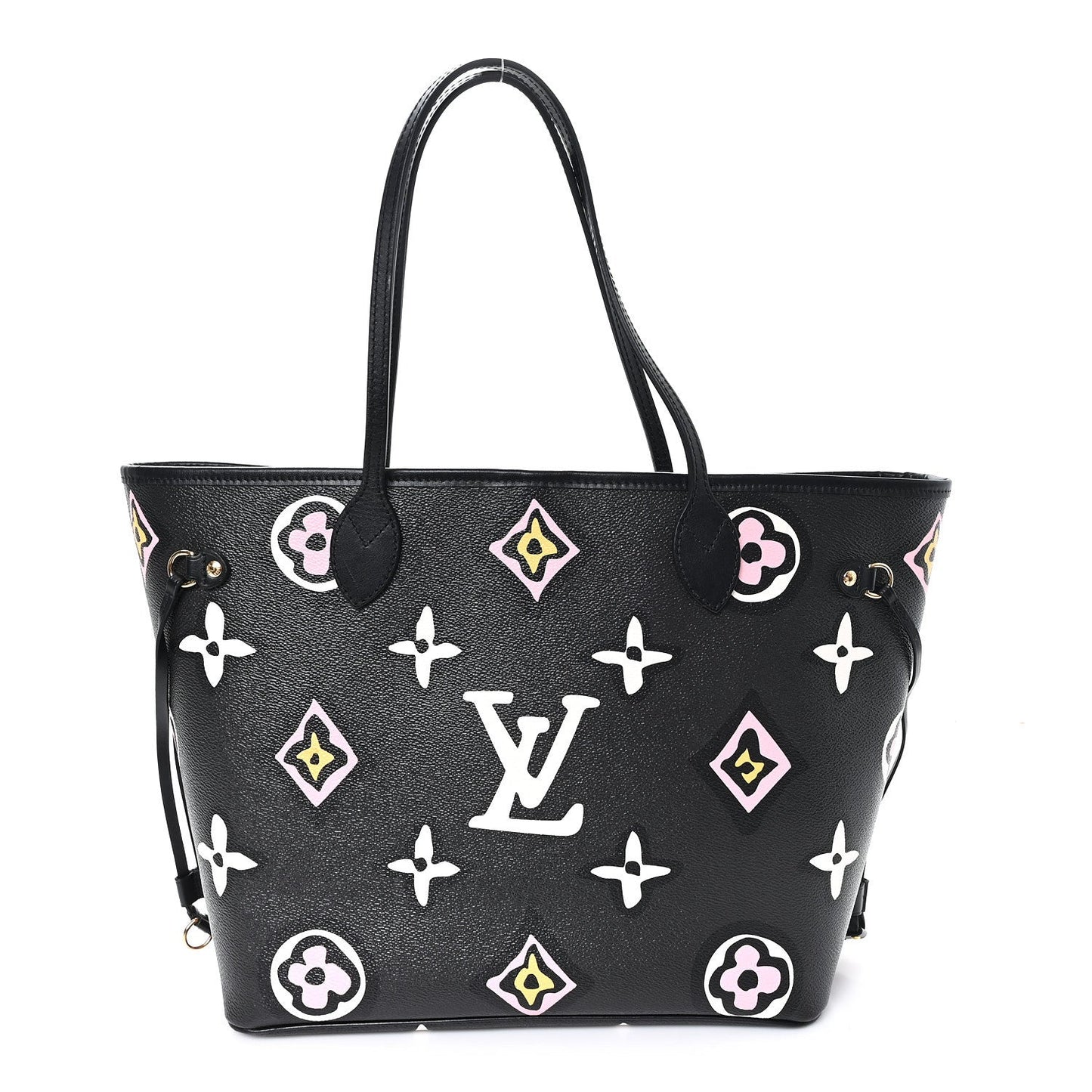 Monogram Giant Wild at Heart Neverfull MM Black