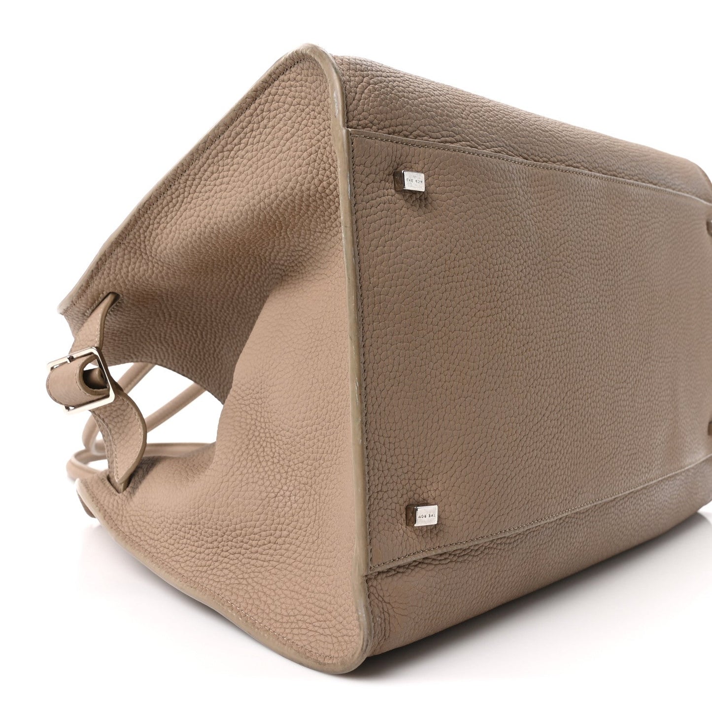 Matte Grained Calfskin Soft Margaux 15 Dark Taupe