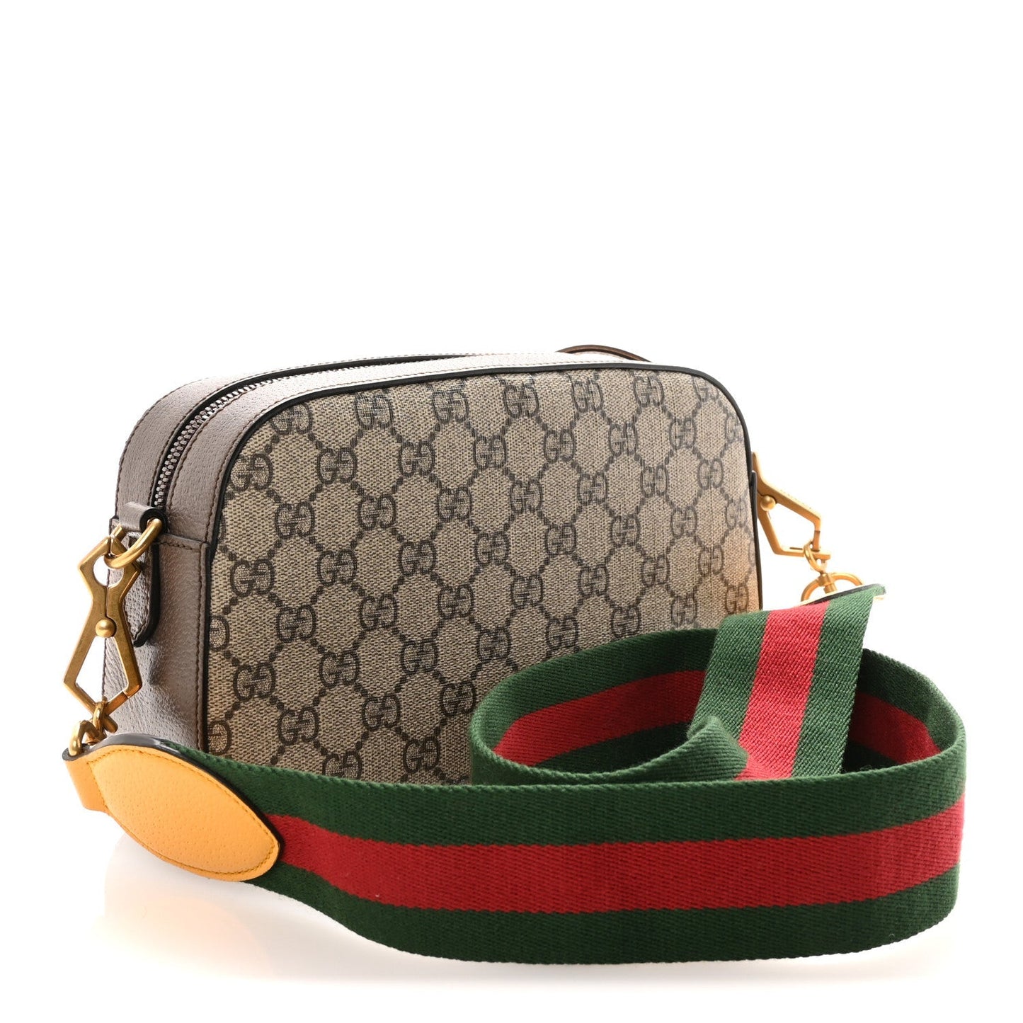 GG Supreme Monogram Web Neo Vintage Shoulder Bag Beige New Acero Crop