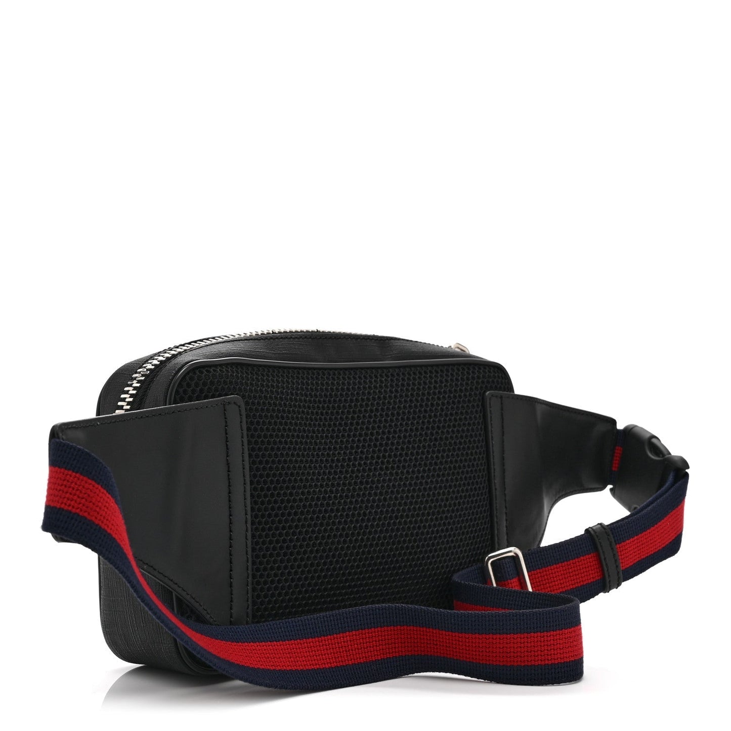 Soft GG Supreme Monogram Web Belt Bag Black Grey