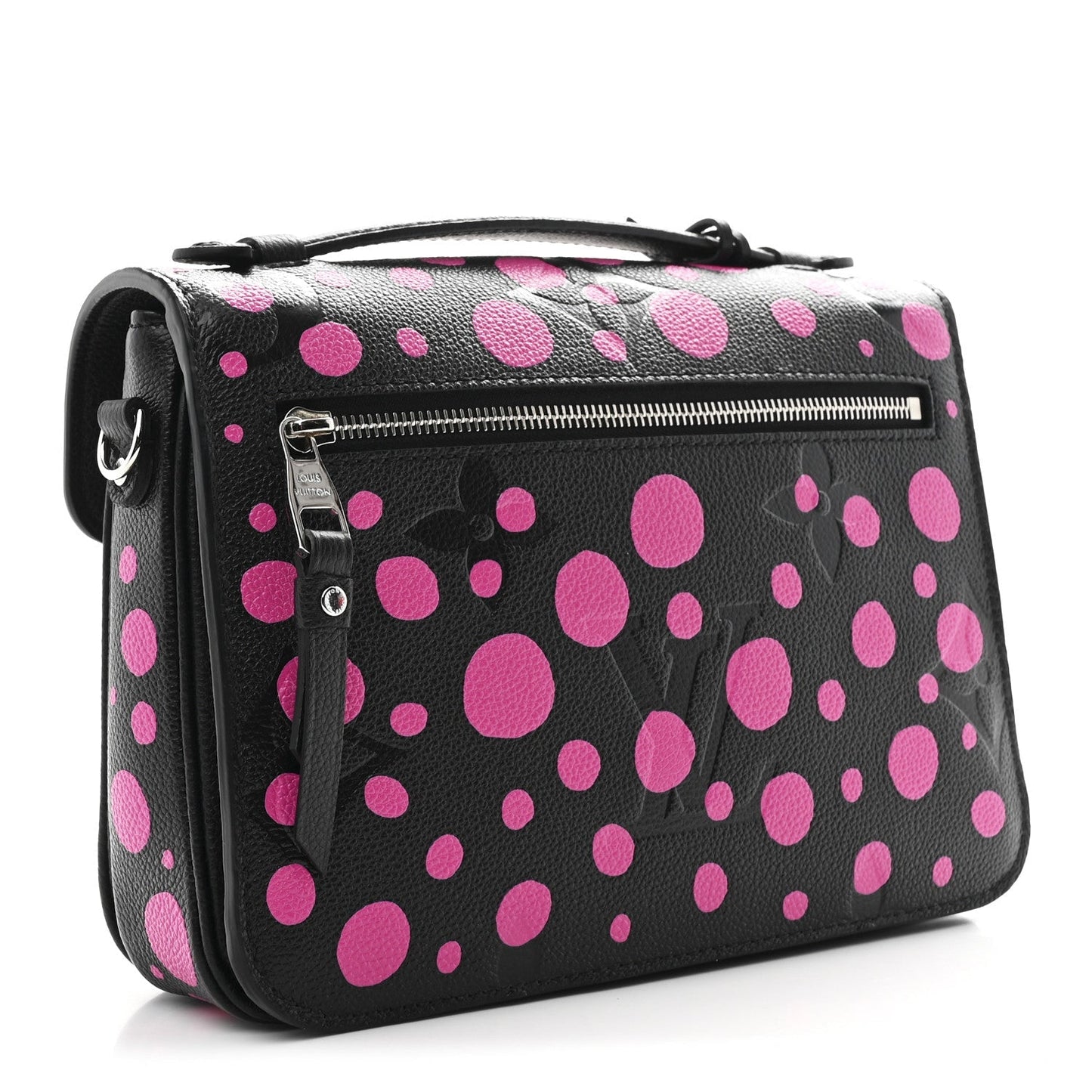 LV x YK Empreinte Monogram Giant Pochette Metis Black Fuchsia