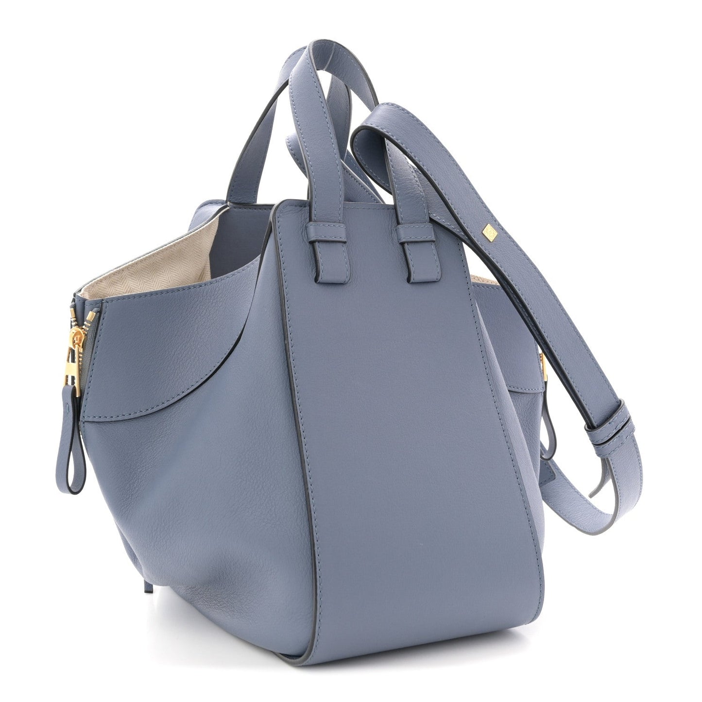 Calfskin Small Hammock Shoulder Bag Atlantic