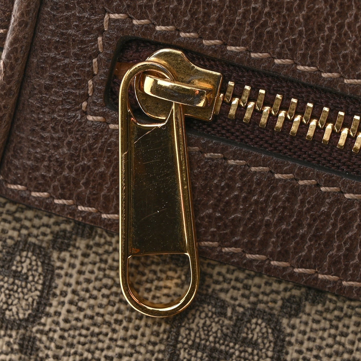 GG Supreme Monogram Web Mini Ophidia Shoulder Bag Brown