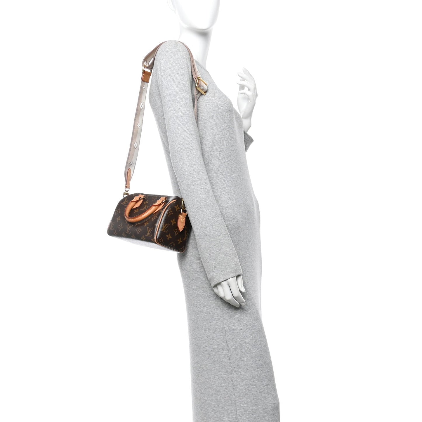 Monogram Speedy Bandouliere 20 Beige