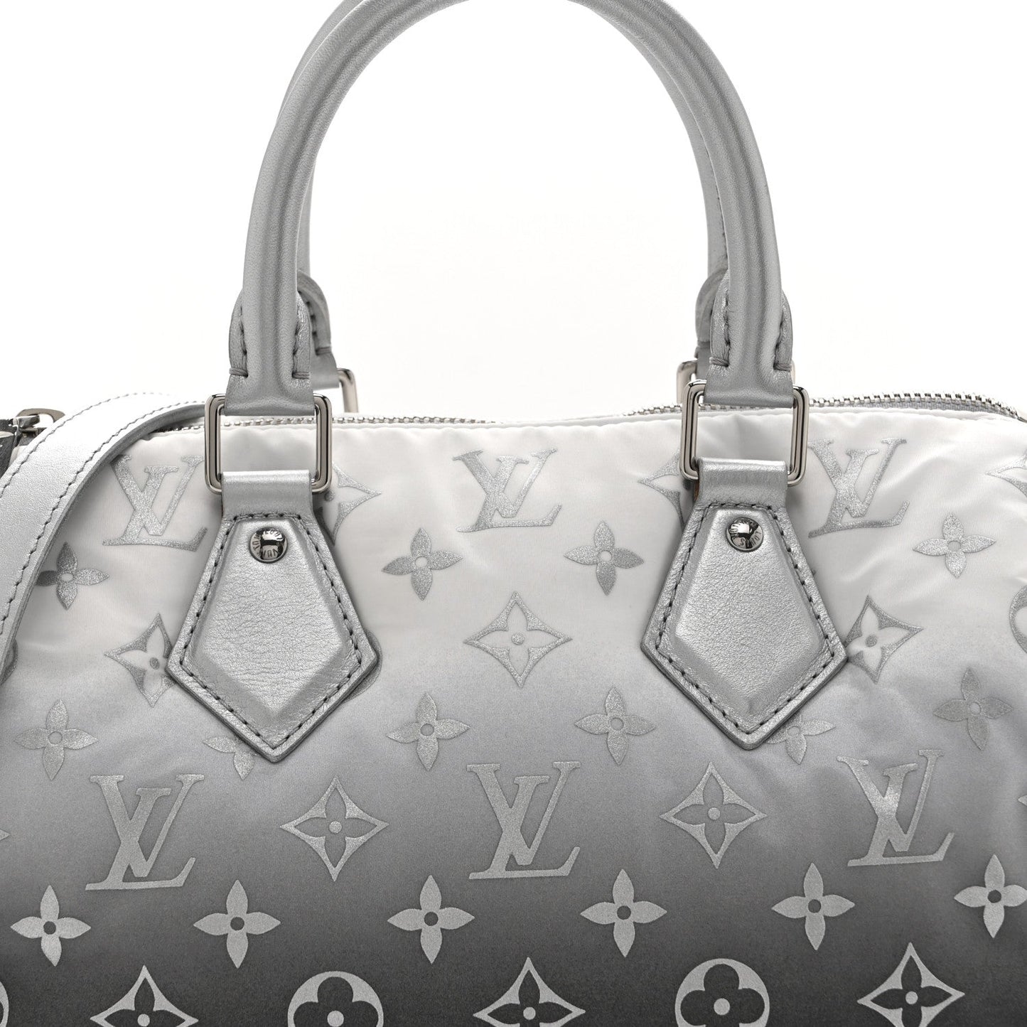 Nylon Monogram Gradient LV Snow Speedy Bandouliere 25 Frost