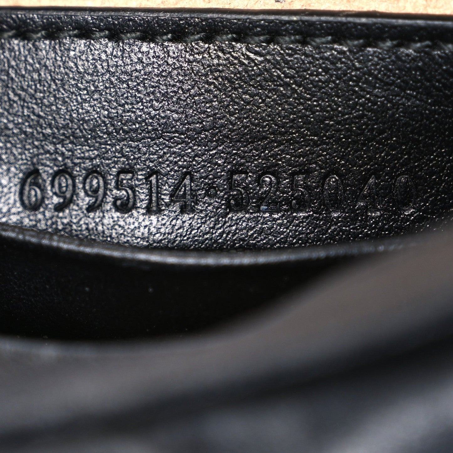 Calfskin Matelasse Chevron Mini GG Marmont Half Moon Hobo Black