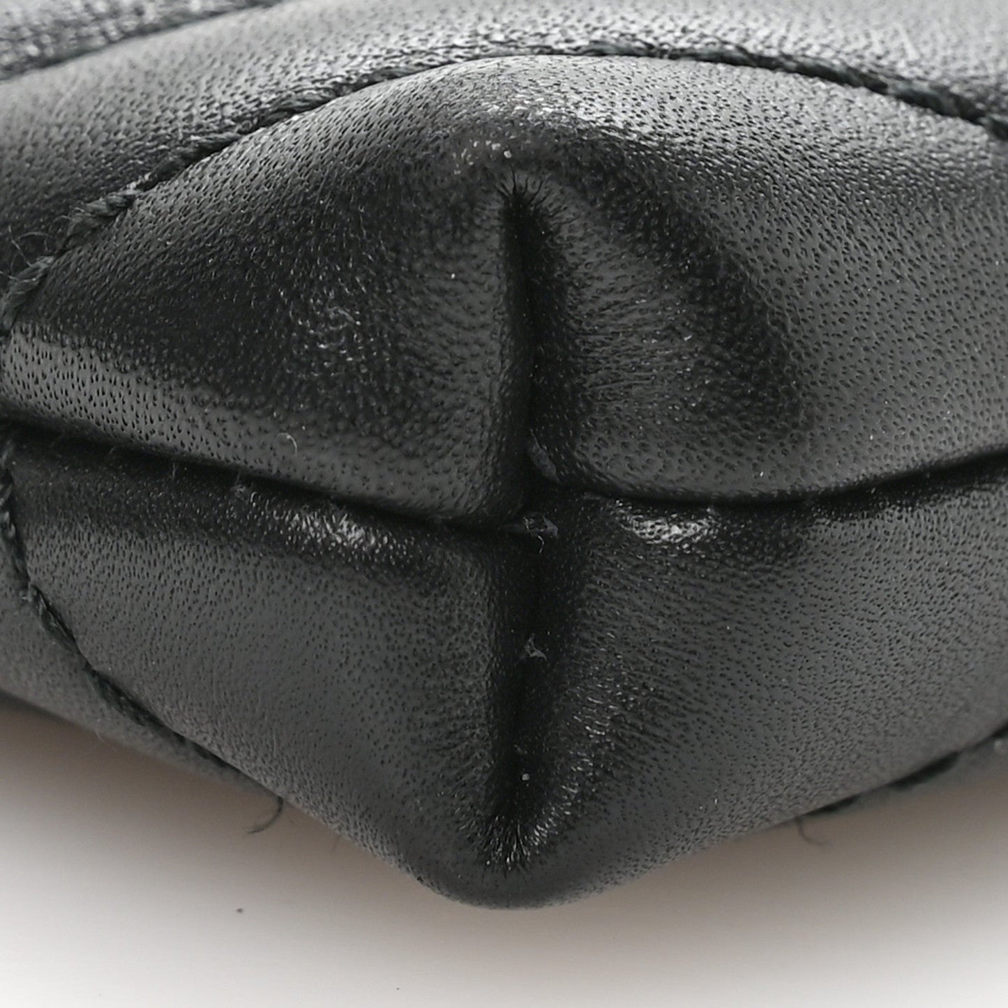 Calfskin Matelasse Mini GG Marmont Chain Bag Black