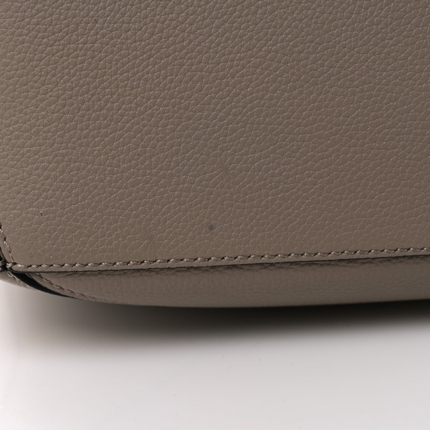 Grained Calfskin Small Puzzle Bag Sand
