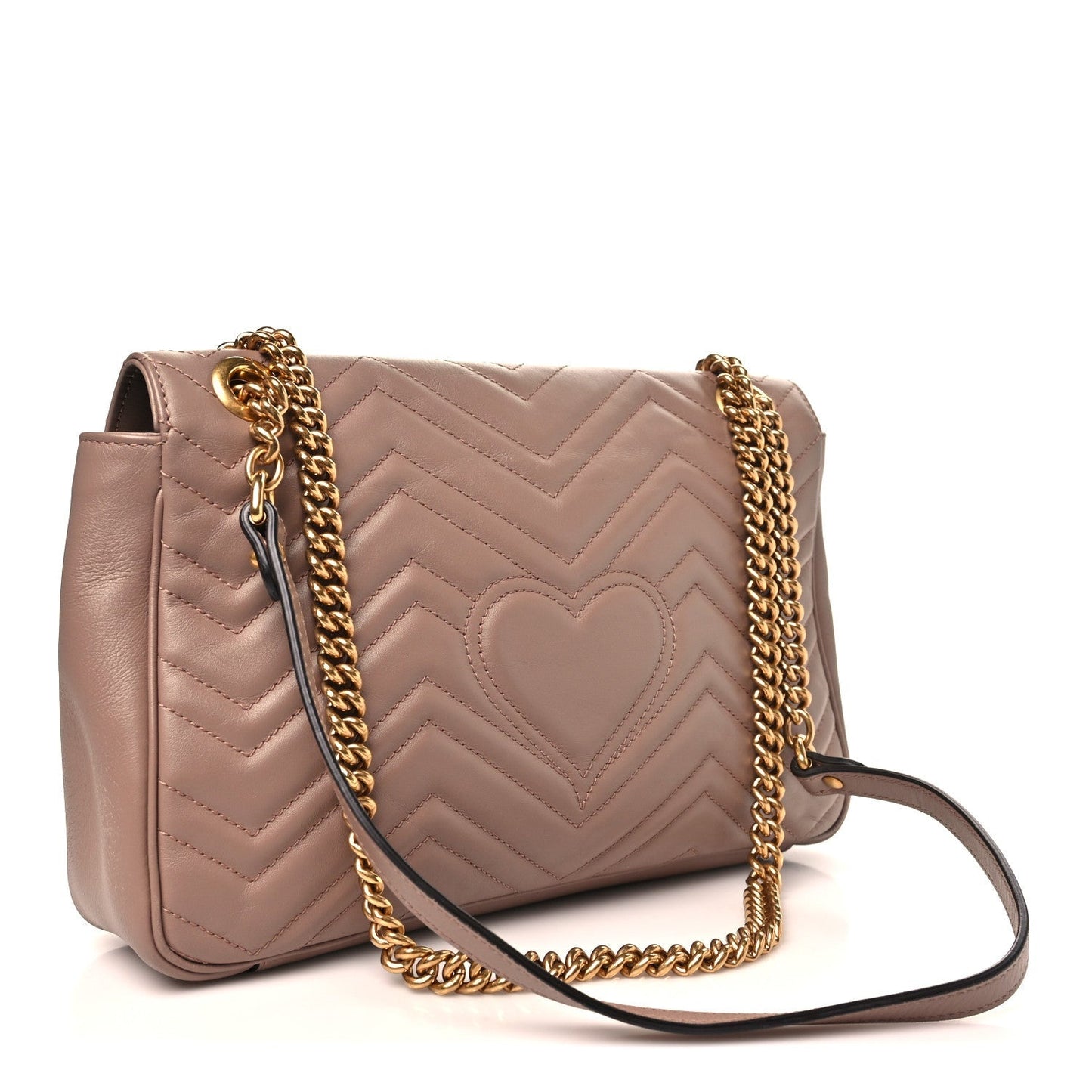 Calfskin Matelasse Medium GG Marmont Shoulder Bag Porcelain Rose