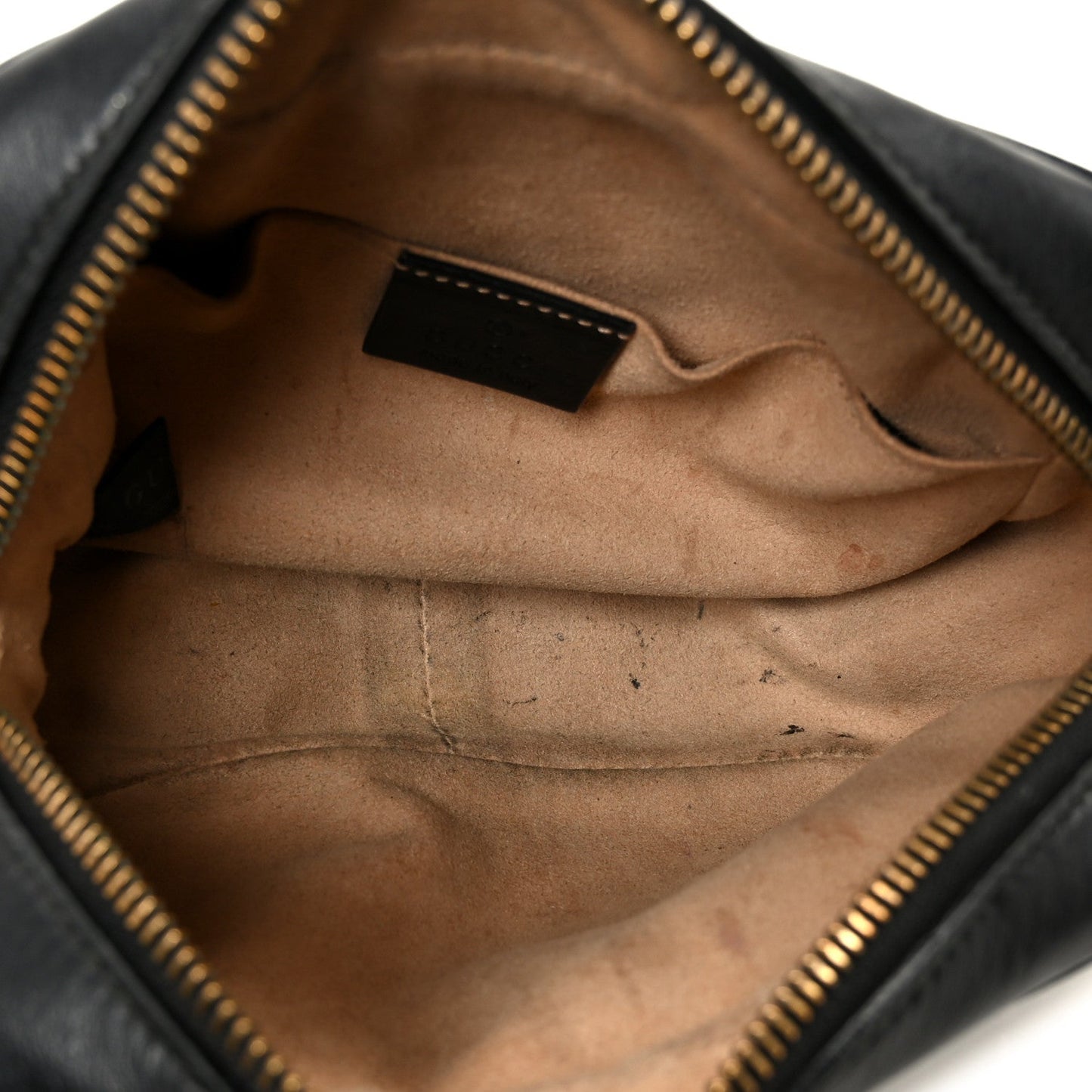 Calfskin Matelasse Mini GG Marmont Chain Shoulder Bag Black