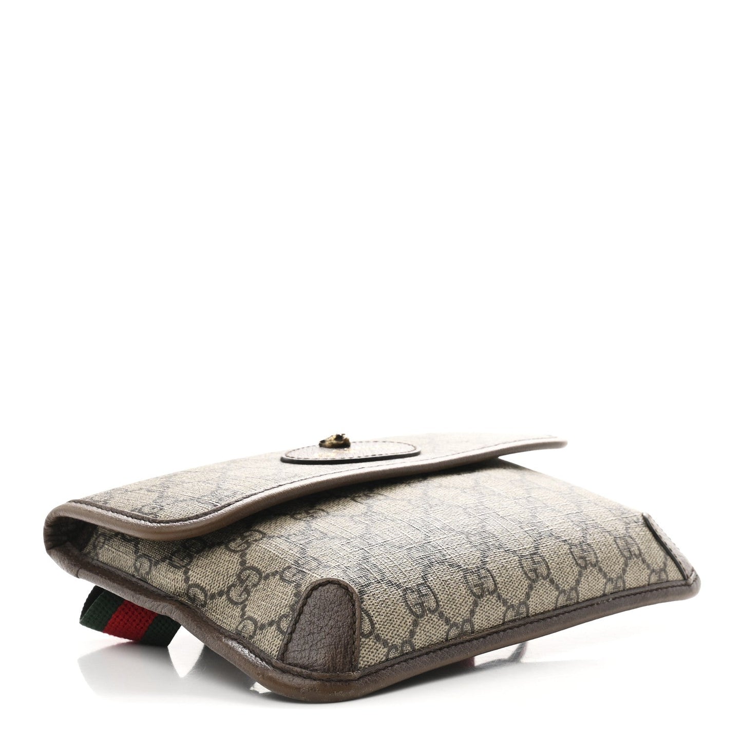 GG Supreme Monogram Neo Vintage Web Belt Bag Brown