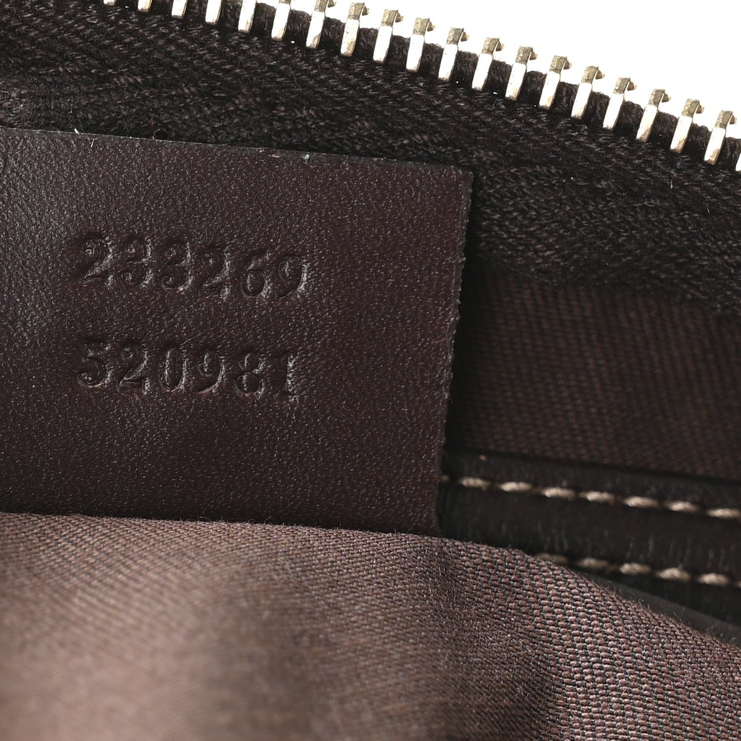 GG Supreme Monogram Belt Bag Dark Brown