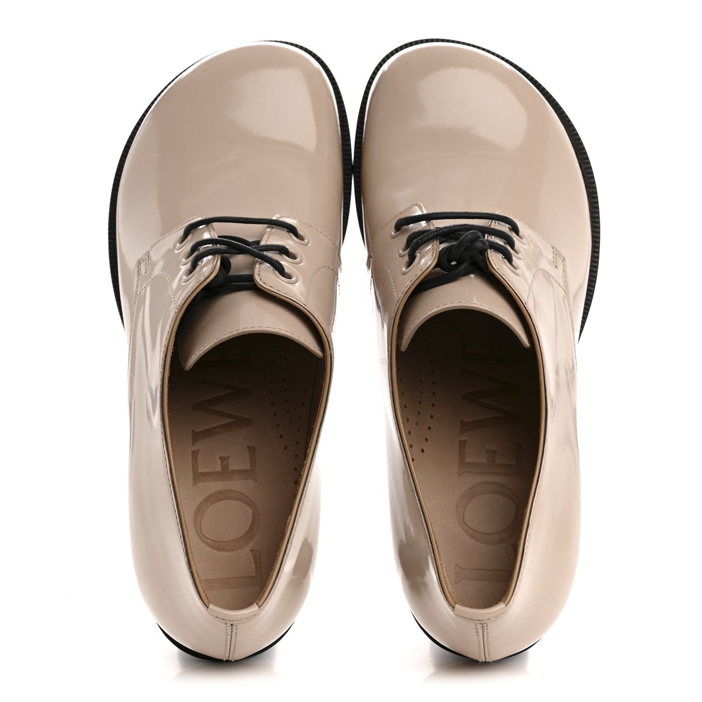 Brushed Calfskin Campo Derby Loafers 40 Light Pink