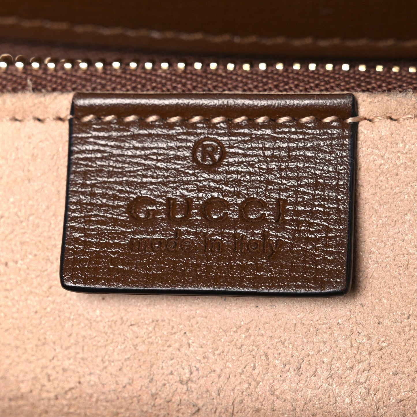 GG Supreme Monogram Horsebit 1955 Shoulder Bag Beige Brown Sugar