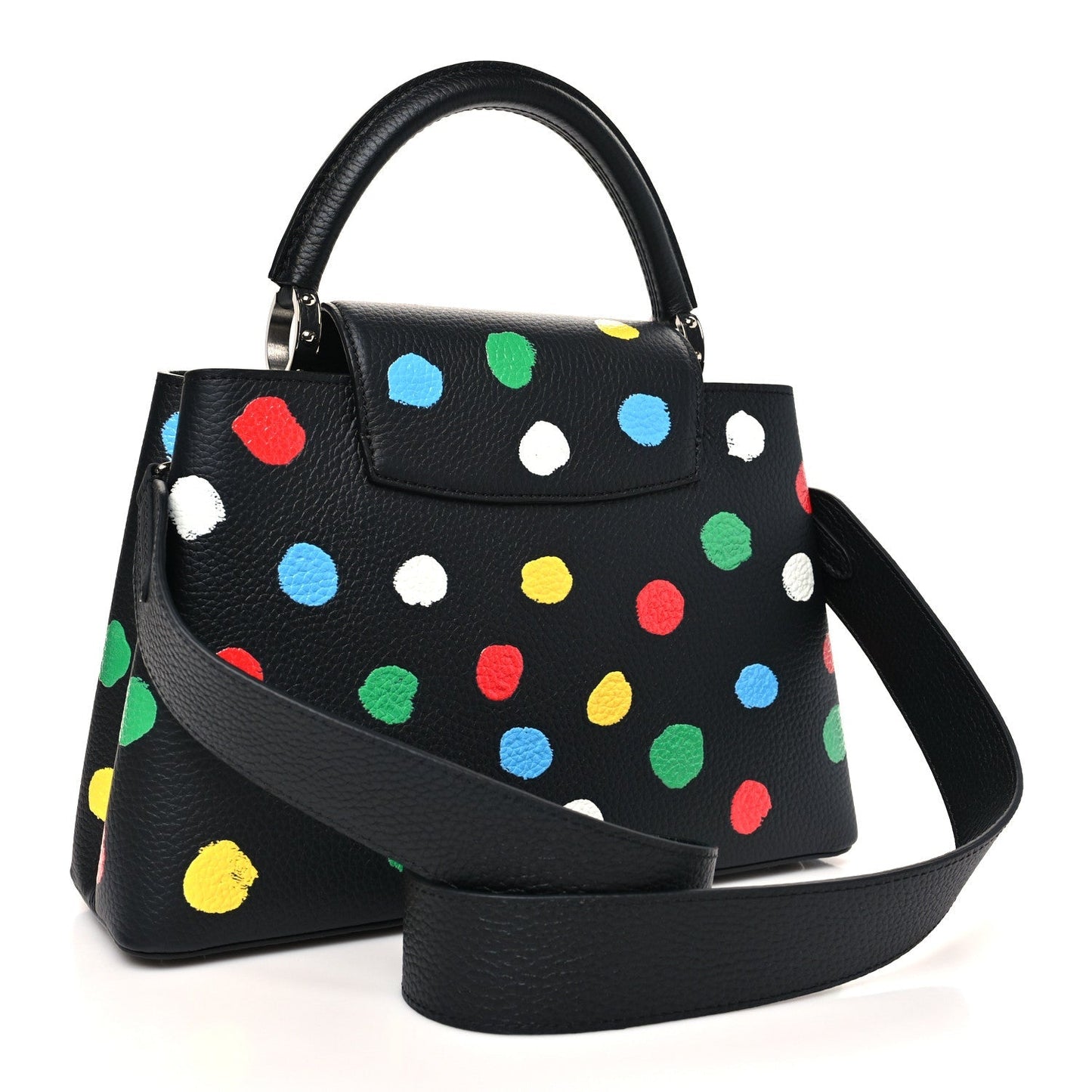 LV X YK Taurillon Capucines MM Black