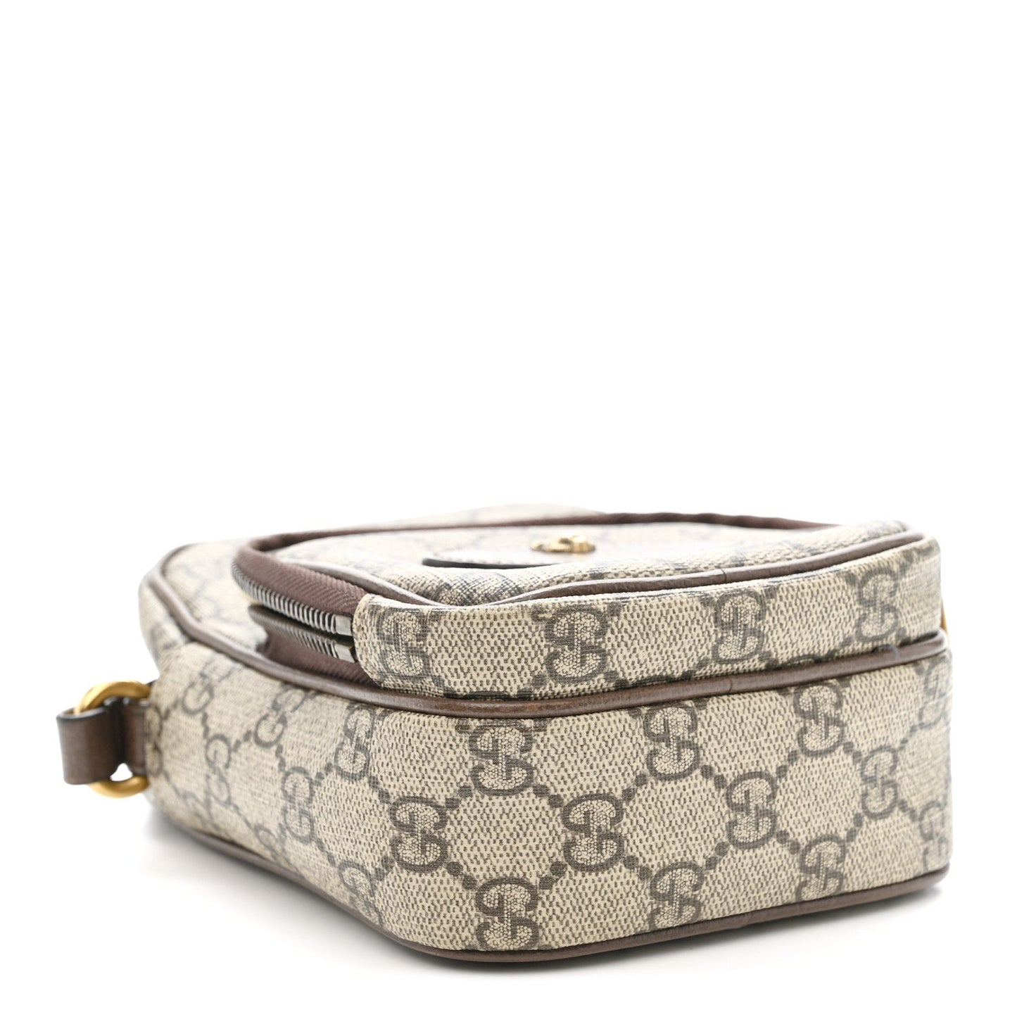 GG Supreme Monogram Mini Neo Vintage Double Zip Messenger Bag Beige New Acero Crop
